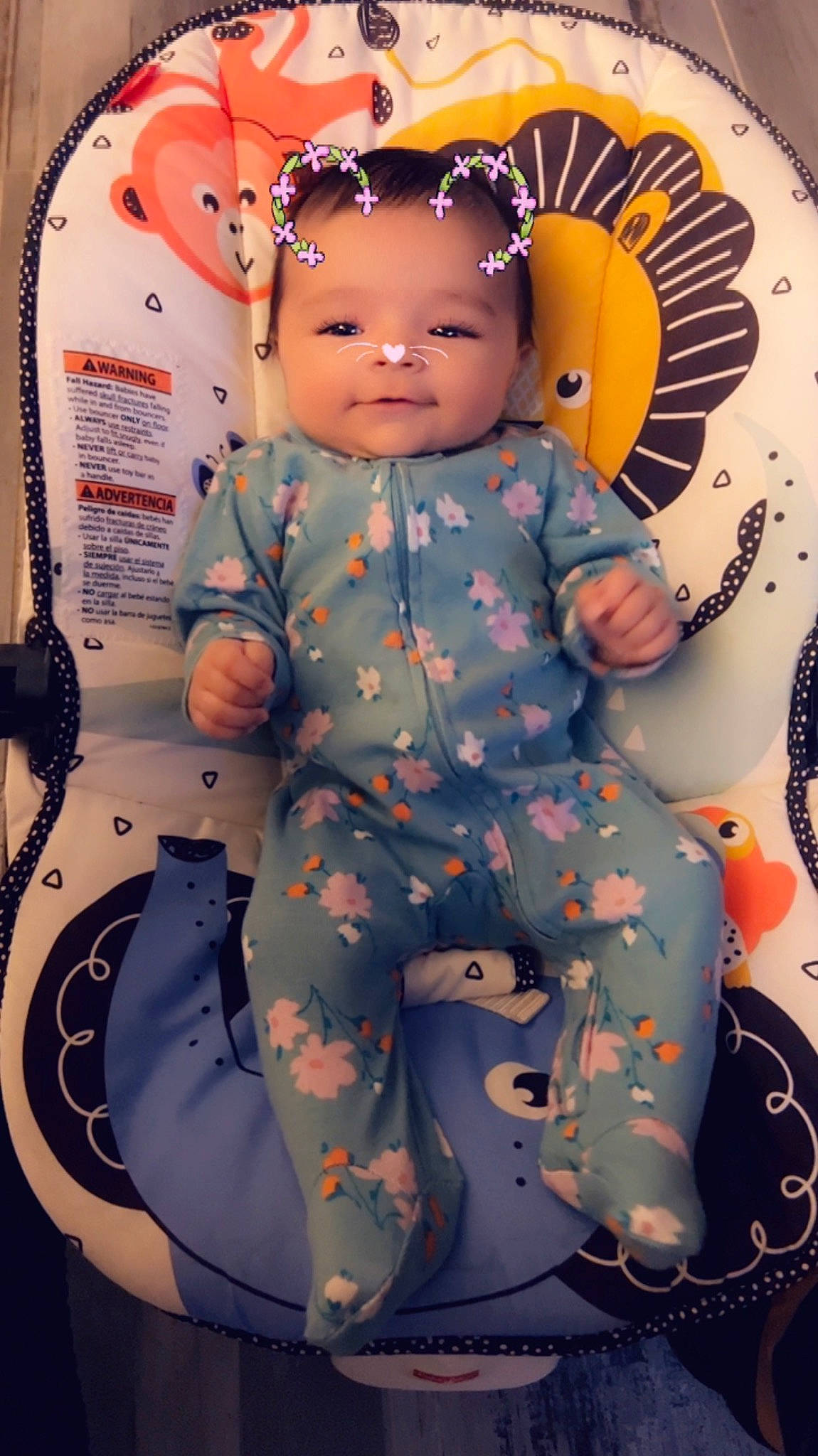 Kayla is registered to the contest to win money with this photo: arm, baby, baby_products, baby_toddler_clothing, baby_toys, carmine, cheek, child, fictional_character, hairstyle, happy, pattern, person, personal_protective_equipment, pink, plastic, sitting, sleeve, toddler, toy