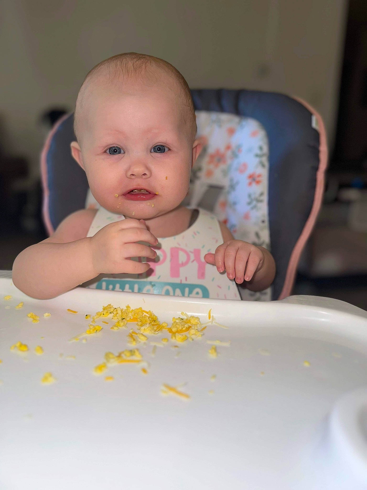 Astrid is registered to the contest to win money with this photo: baby, baby_toddler_clothing, beauty, cheek, child, chin, dishware, facial_expression, finger, fun, hairstyle, happy, iris, mouth, person, product, sitting, skin, standing, sweetness