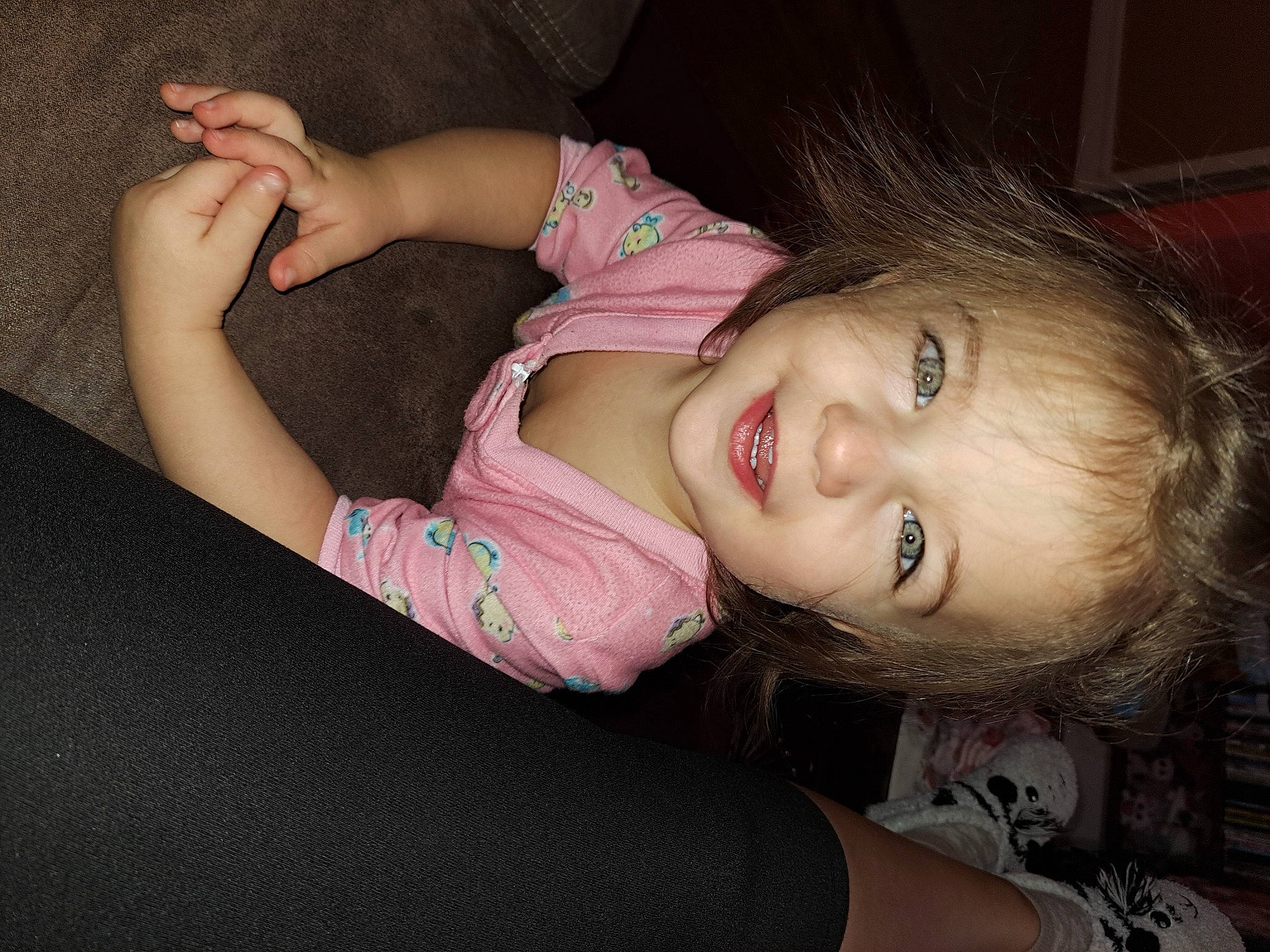 Ivy is registered to the contest to win money with this photo: black_hair, blond, cheek, child, comfort, elbow, eyebrow, eyelash, flash_photography, happy, human_leg, iris, joy, lip, long_hair, mouth, nose, person, skin, smile