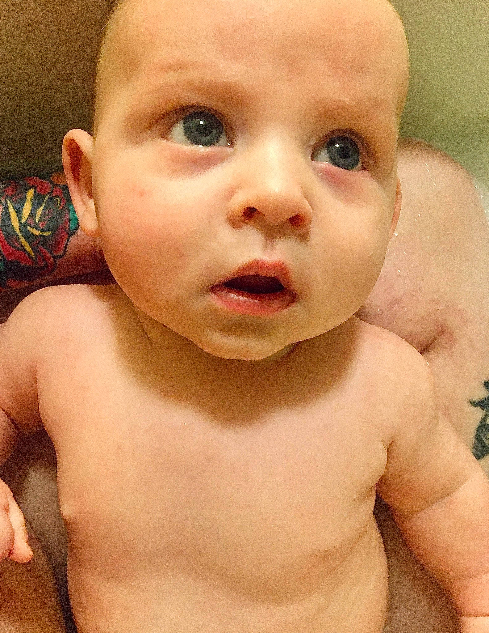 Iverson joined the competition — help win amazing prizes! baby, baby_bathing, baby_making_funny_faces, cheek, child, chin, close_up, eye, face, facial_expression, forehead, head, lip, mouth, muscle, neck, nose, person, photography, skin