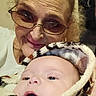 Willow joined the competition — help win amazing prizes! baby, infant, grandparent, adult, family, portrait, selfie, smiling, glasses, blanket, bundled, cozy, indoor, face, eyes, mouth_open, cuddling, close_up, warm_lighting, photography