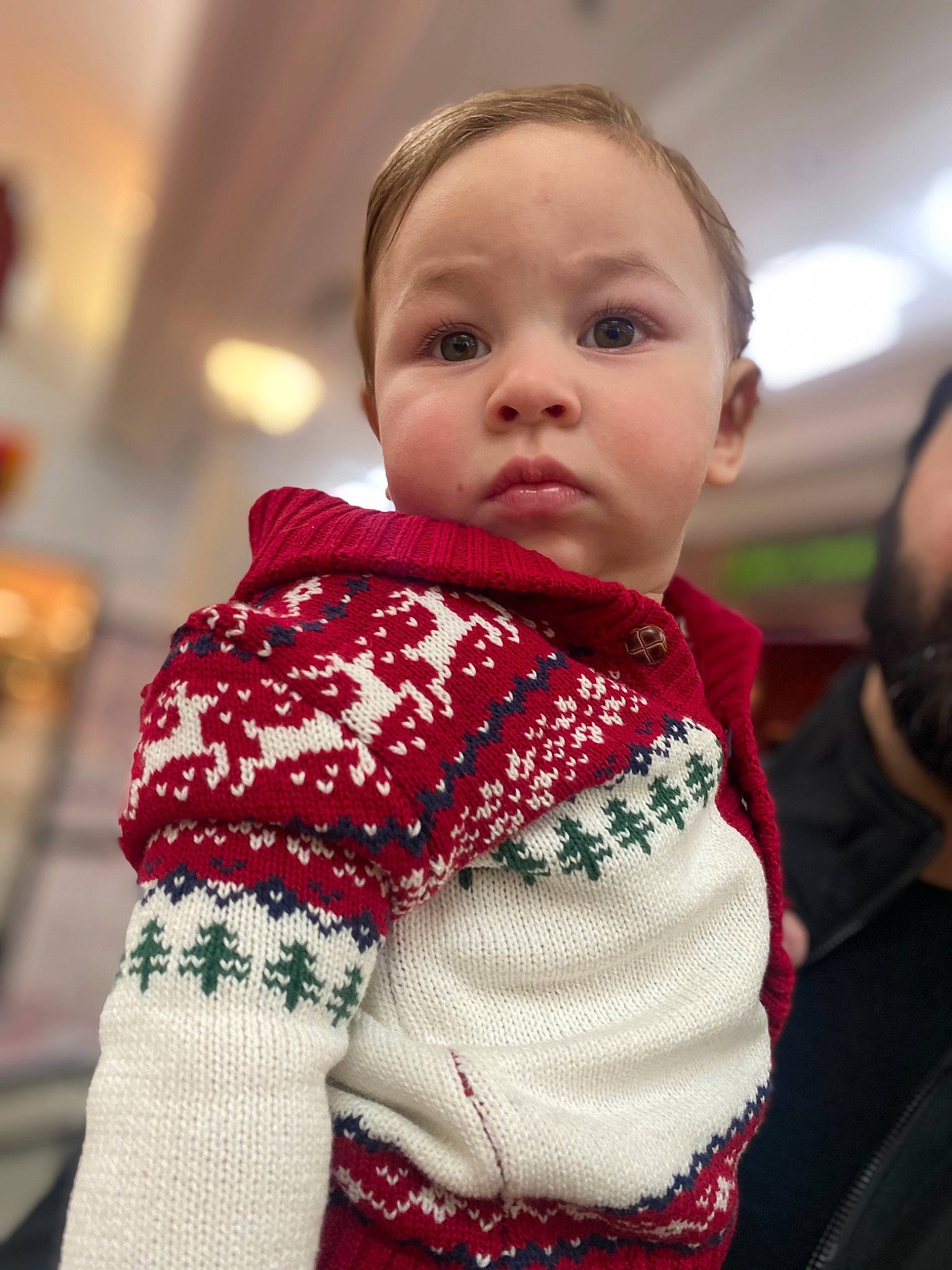 Jayce is registered to the contest to win money with this photo: baby, baby_toddler_clothing, cheek, child, collar, event, eyelash, fashion_design, fun, fur, happy, magenta, pattern, person, plaid, portrait_photography, shawl, sleeve, tartan, toddler