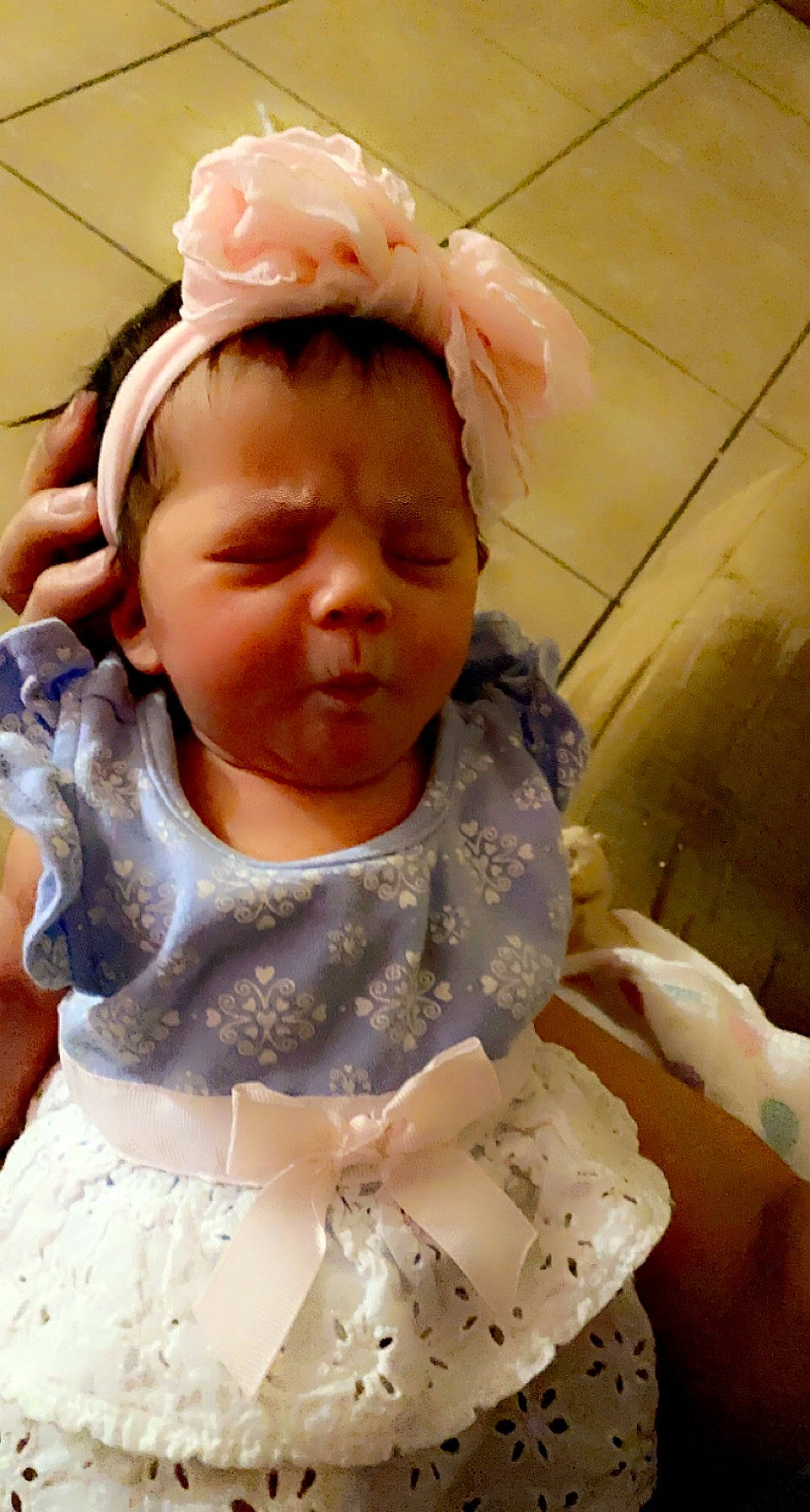 Fay is registered to the contest to win money with this photo: baby_toddler_clothing, cheek, chin, clothing, dress, eye, eyebrow, eyelash, hand, happy, head, iris, lip, mouth, neck, nose, outerwear, person, skin, sleeve