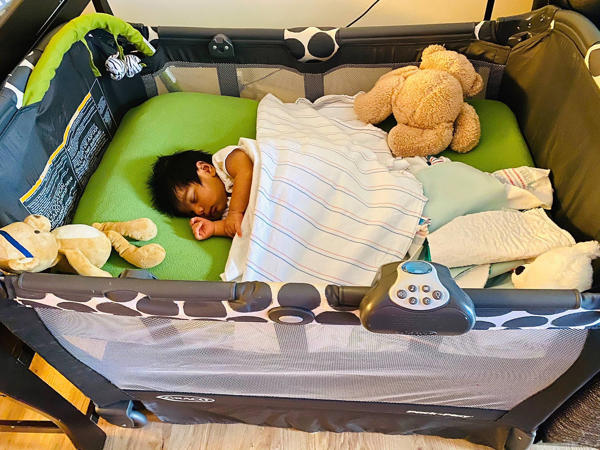 Dion joined the competition — help win amazing prizes! baby, baby_products, baby_toys, bed, child, comfort, furniture, infant_bed, person, product, room, toy