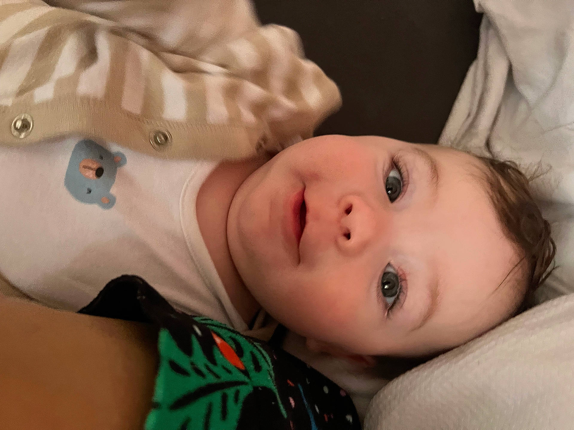 Luca joined the competition — help win amazing prizes! baby, blanket, bodypart, clothing, couch, cushion, face, finger, furniture, hand, happy, hat, head, homedecor, knitwear, newborn, person, photography, portrait, smile