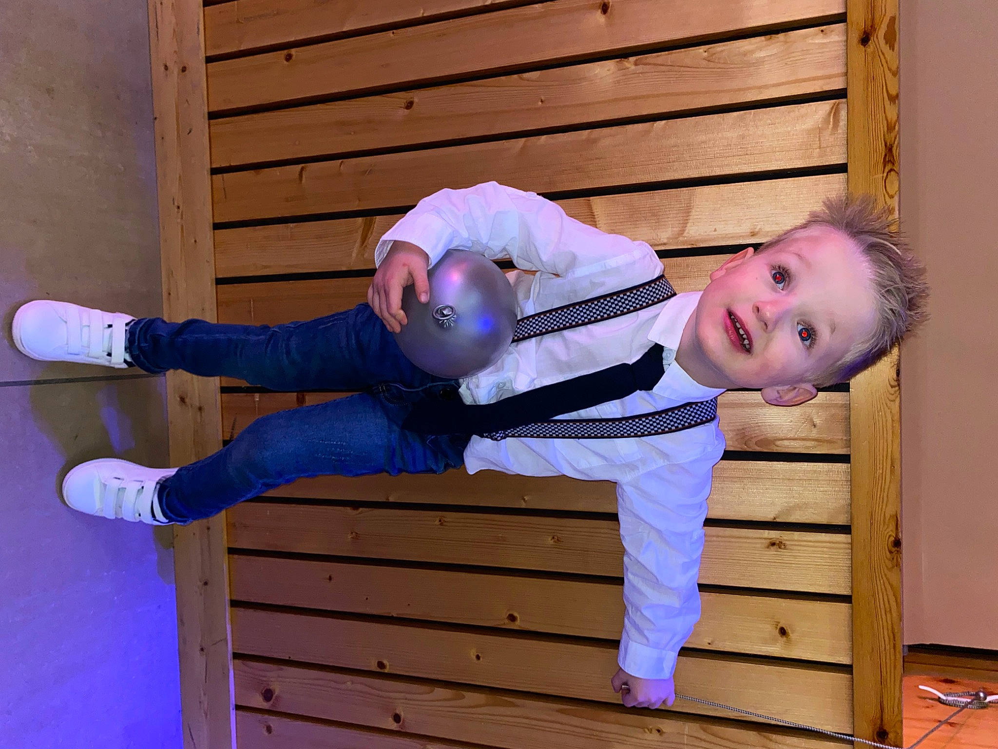 Kalvyn participe au concours pour gagner de l'argent avec cette photo : baby_toddler_clothing, child, comfort, electric_blue, fun, happy, hardwood, hat, human_body, mammal, person, pink, product, purple, sitting, sleeve, smile, sock, toddler, varnish