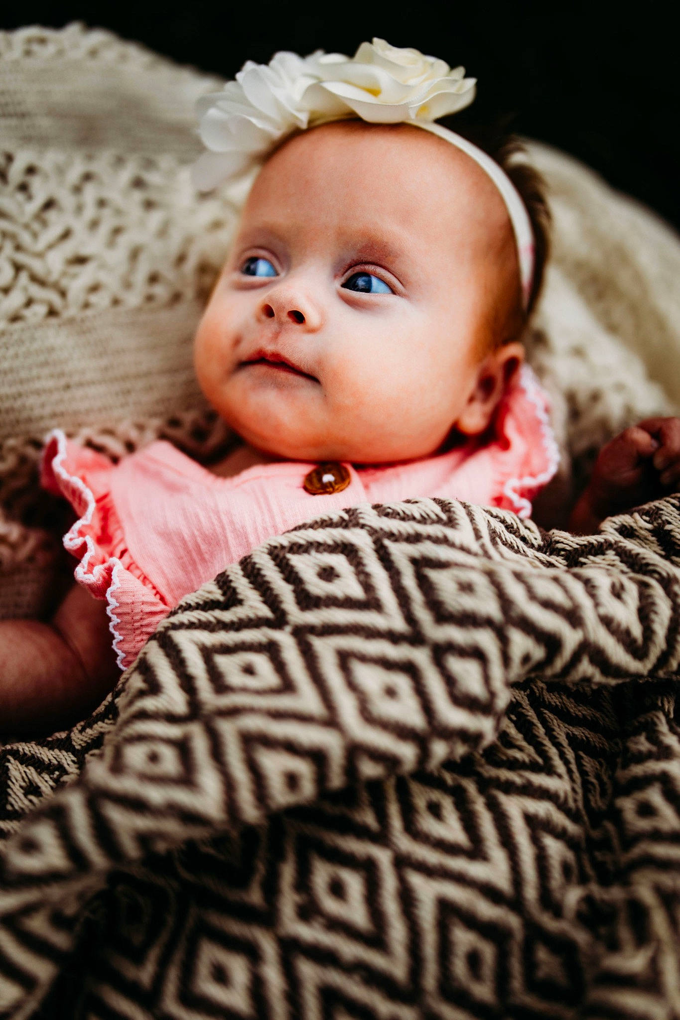 Raelynn is registered to the contest to win money with this photo: baby, baby_toddler_clothing, cheek, chin, comfort, eye, eyebrow, face, flash_photography, fun, happy, head, headgear, headpiece, iris, lip, nose, outerwear, person, skin