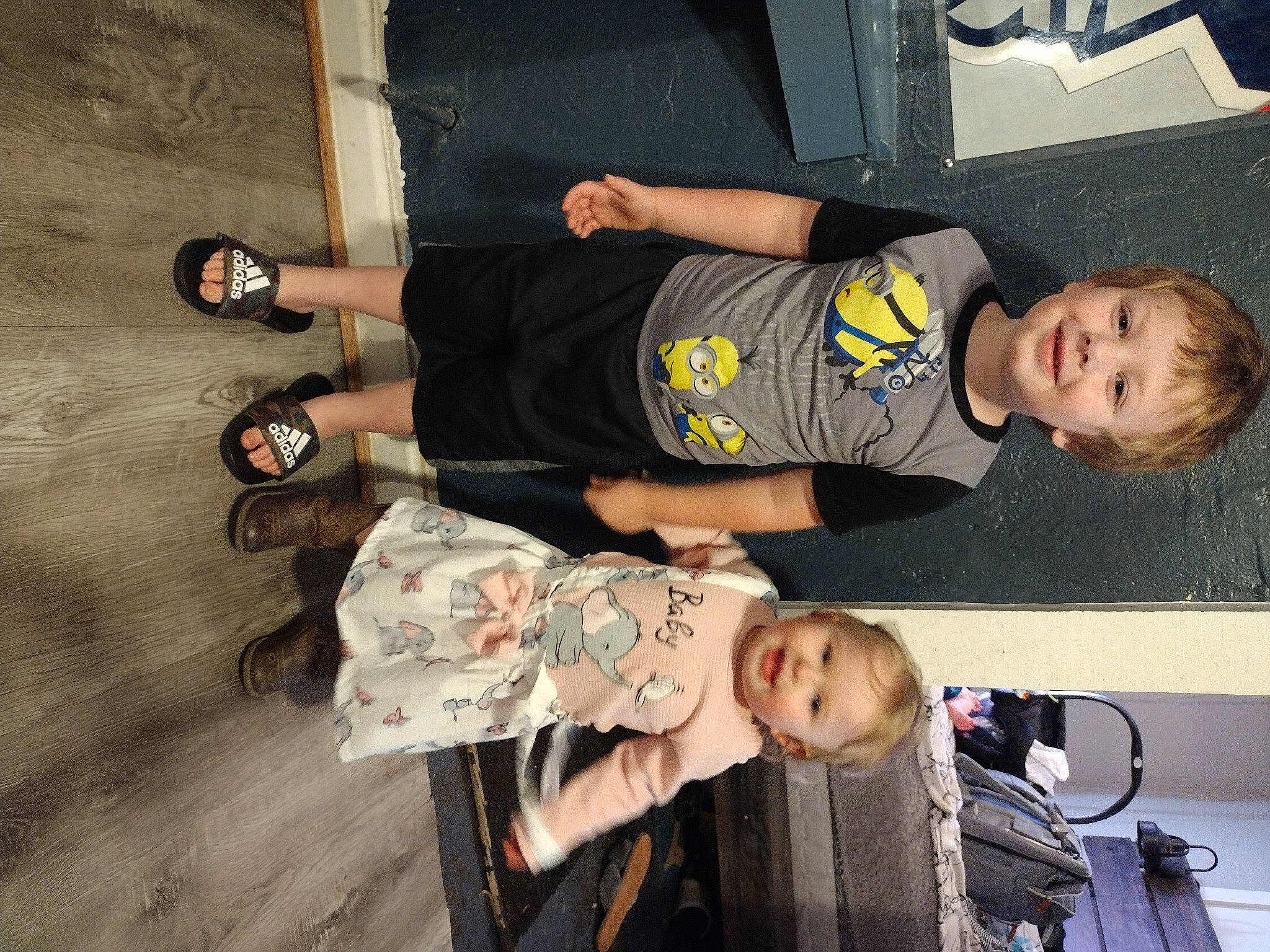 Jonathan joined the competition — help win amazing prizes! baby, baby_products, baby_toddler_clothing, black, child, fashion, flooring, fun, human_leg, joy, knee, luggage_and_bags, person, photograph, photography, room, smile, snapshot, sneakers, t_shirt