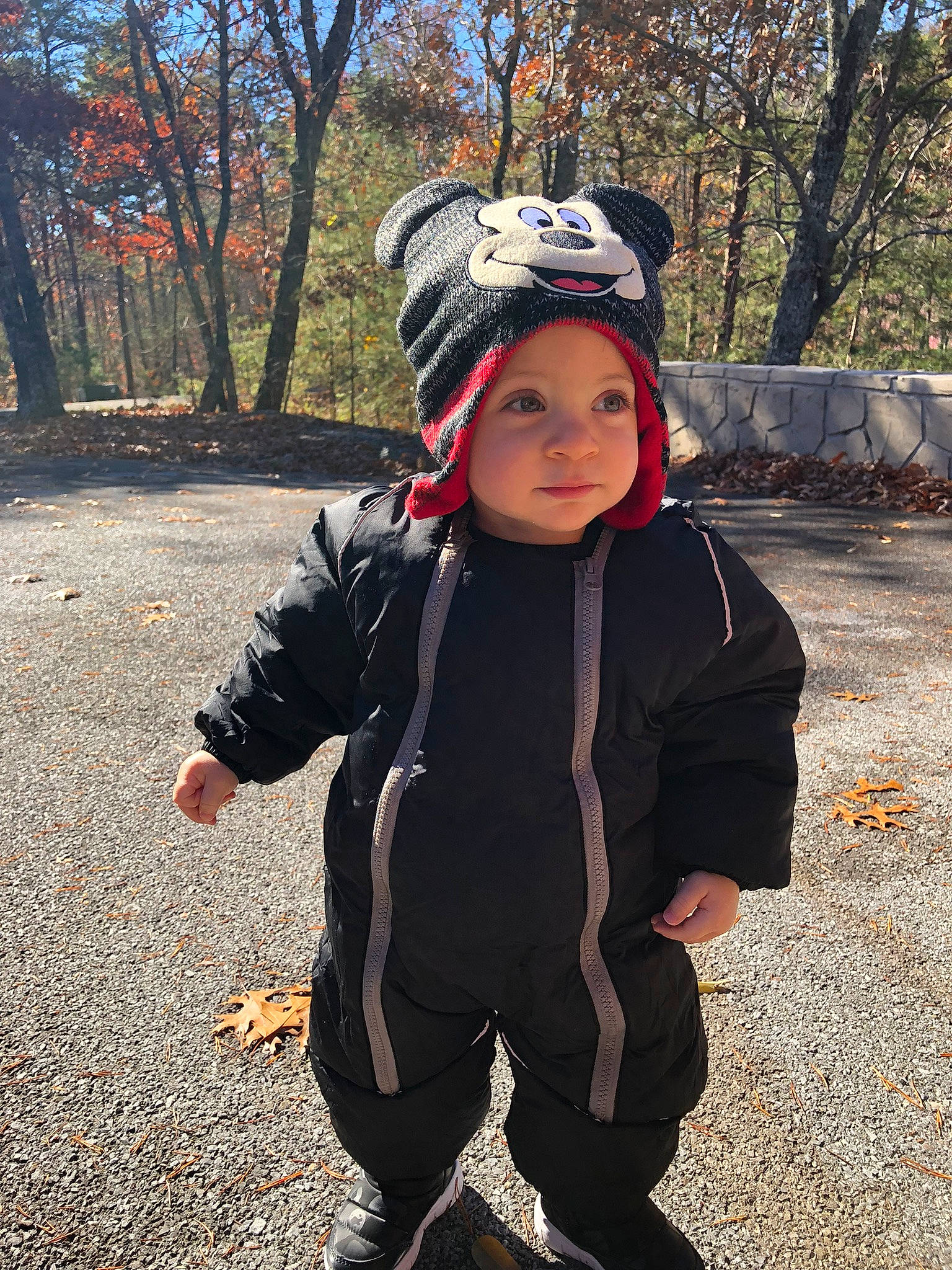 Joshua joined the competition — help win amazing prizes! beanie, cap, child, electric_blue, fashion_accessory, fun, gesture, glove, grass, happy, headgear, headwear, landscape, people_in_nature, person, personal_protective_equipment, recreation, sleeve, soil, toddler