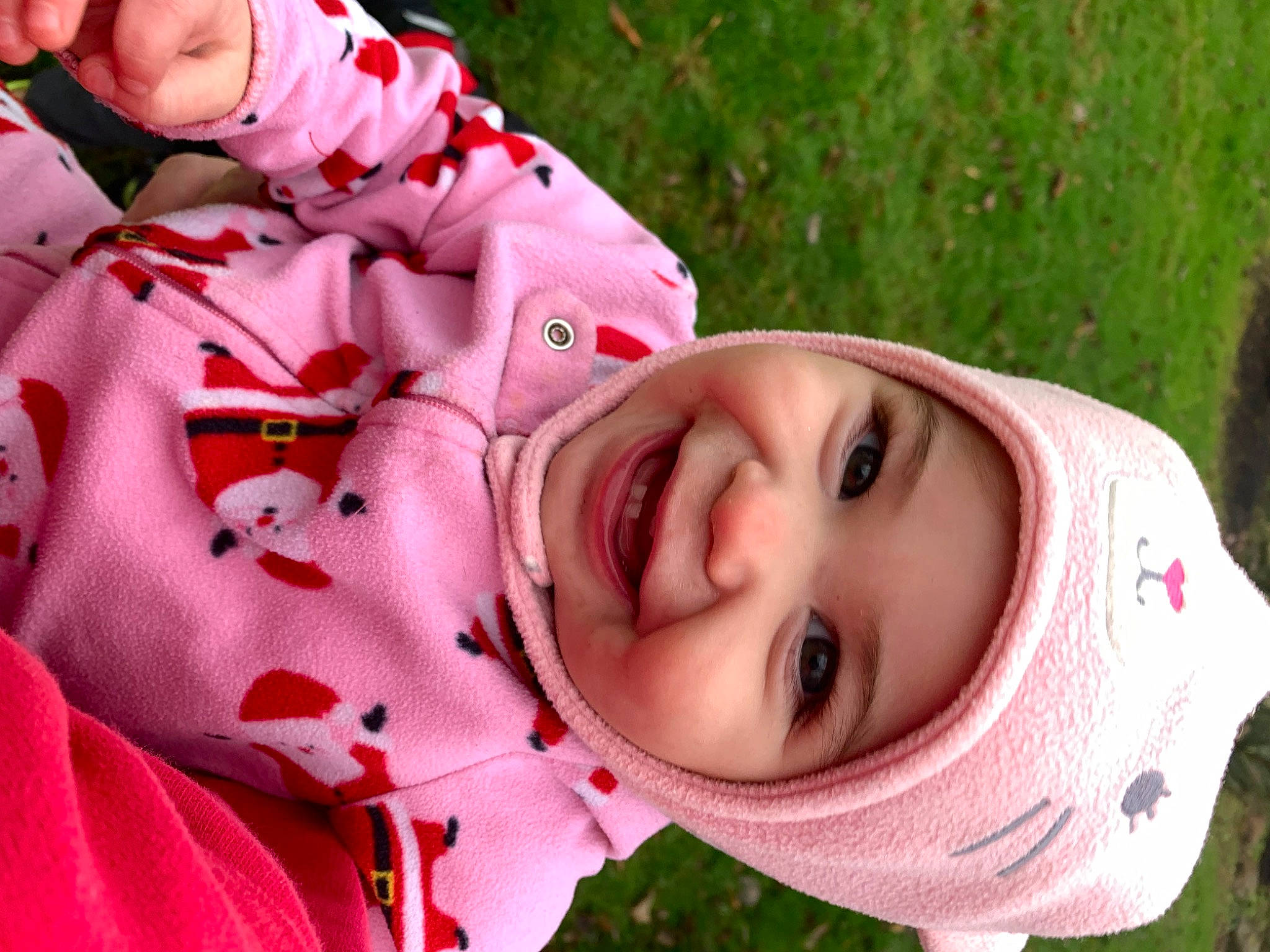 Lainey joined the competition — help win amazing prizes! cheek, chin, clothing, eye, face, green, happy, head, headwear, human_body, joy, lip, mouth, nose, outerwear, people_in_nature, person, pink, plant, skin