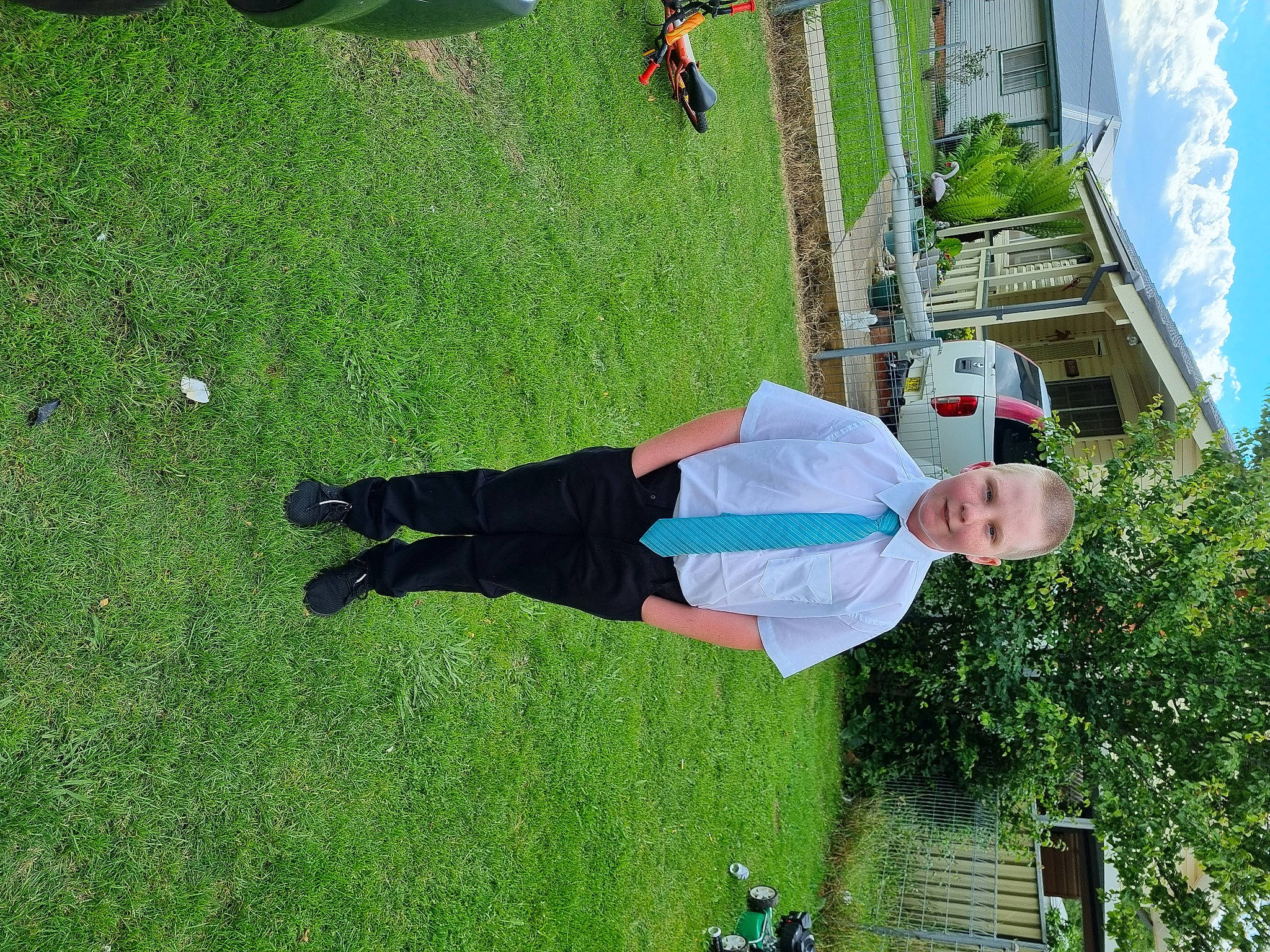 Tyrone joined the competition — help win amazing prizes! adventure, artificial_turf, fun, grass, grassland, green, lawn, leisure, line, people_in_nature, person, plant, pole, recreation, shrub, smile, tree, world