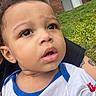 Silas joined the competition — help win amazing prizes! baby, brick_wall, casual, child, clothing, curious, expression, eye, face, grass, head, mouth, nike, outdoor, person, portrait, short_sleeve, skin, toddler, young_child