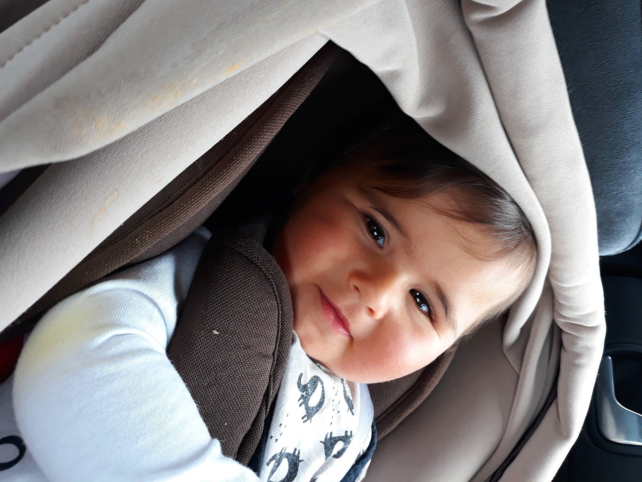 Erika a rejoint le concours — aidez-le/la à gagner de superbes lots ! baby, baby_in_car_seat, baby_products, beauty, car_seat, cheek, child, cool, eye, face, facial_expression, hand, head, nose, outerwear, person, photography, product, skin, smile