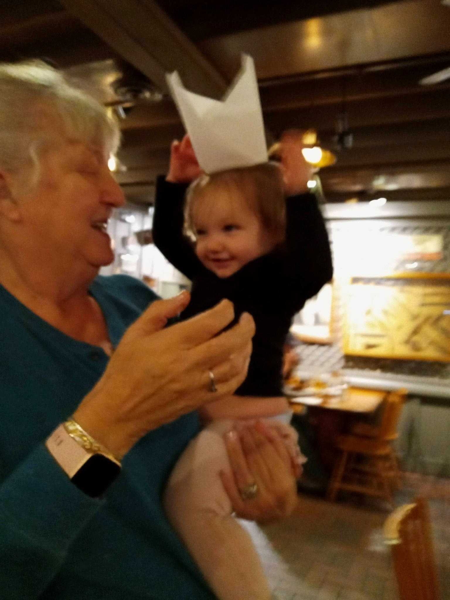 Jocelyn is registered to the contest to win money with this photo: chair, child, christmas, christmas_eve, conversation, cook, cooking, event, formal_wear, fun, gesture, hand, happy, holiday, jewellery, joy, person, smile, t_shirt, table