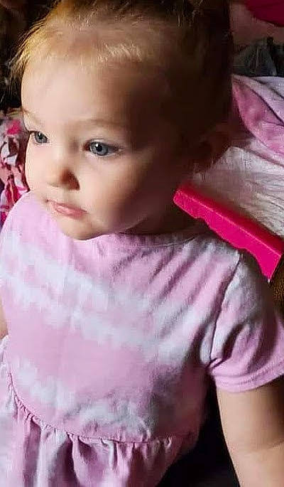 Jocelyn joined the competition — help win amazing prizes! baby, baby_toddler_clothing, cheek, chin, dress, ear, eyebrow, eyelash, facial_expression, forehead, iris, lip, mouth, neck, nose, person, pink, product, skin, sleeve