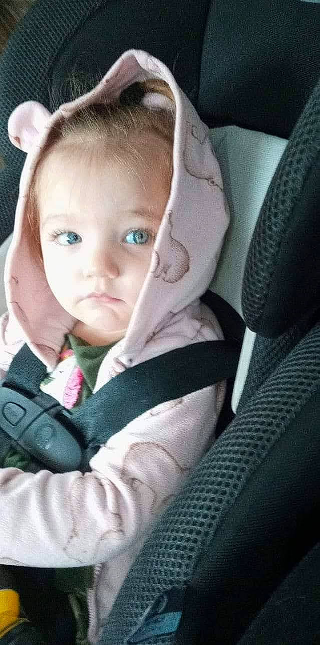 Jocelyn is registered to the contest to win money with this photo: auto_part, baby, baby_carriage, baby_products, baby_toddler_clothing, car_seat, car_seat_cover, cheek, child, chin, comfort, eyelash, family_car, head_restraint, iris, person, sitting, tie, tints_and_shades, toddler