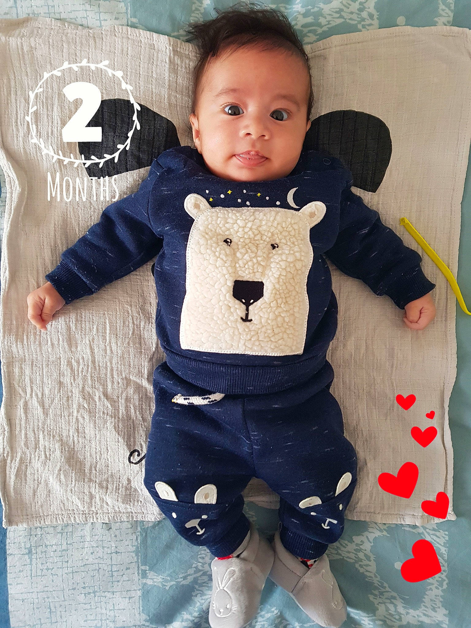 Saifeddine participe au concours pour gagner de l'argent avec cette photo : baby, baby_products, baby_toddler_clothing, cheek, child, head, person, product, skin, sleeve, textile, toddler