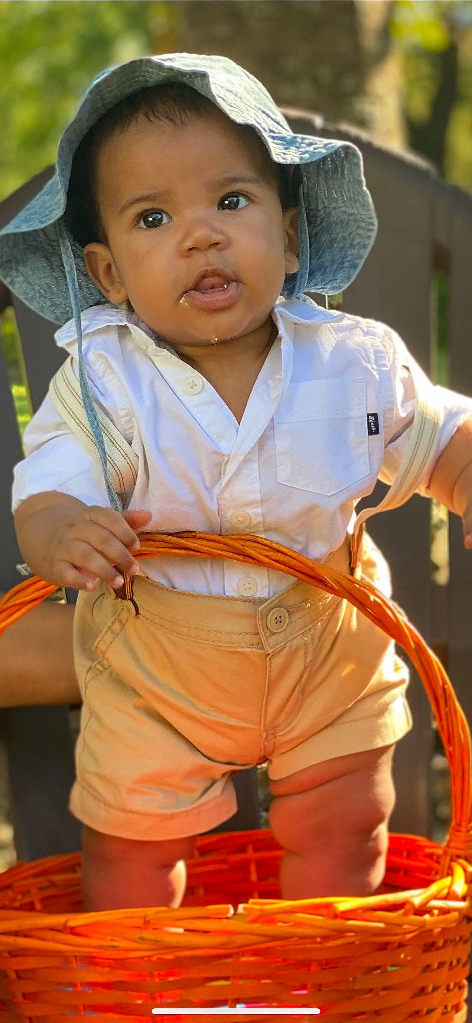 Ace joined the competition — help win amazing prizes! baby, baby_toddler_clothing, child, eye, fun, gesture, green, happy, head, human, orange, people, person, recreation, skin, sleeve, smile, thumb, toddler, white