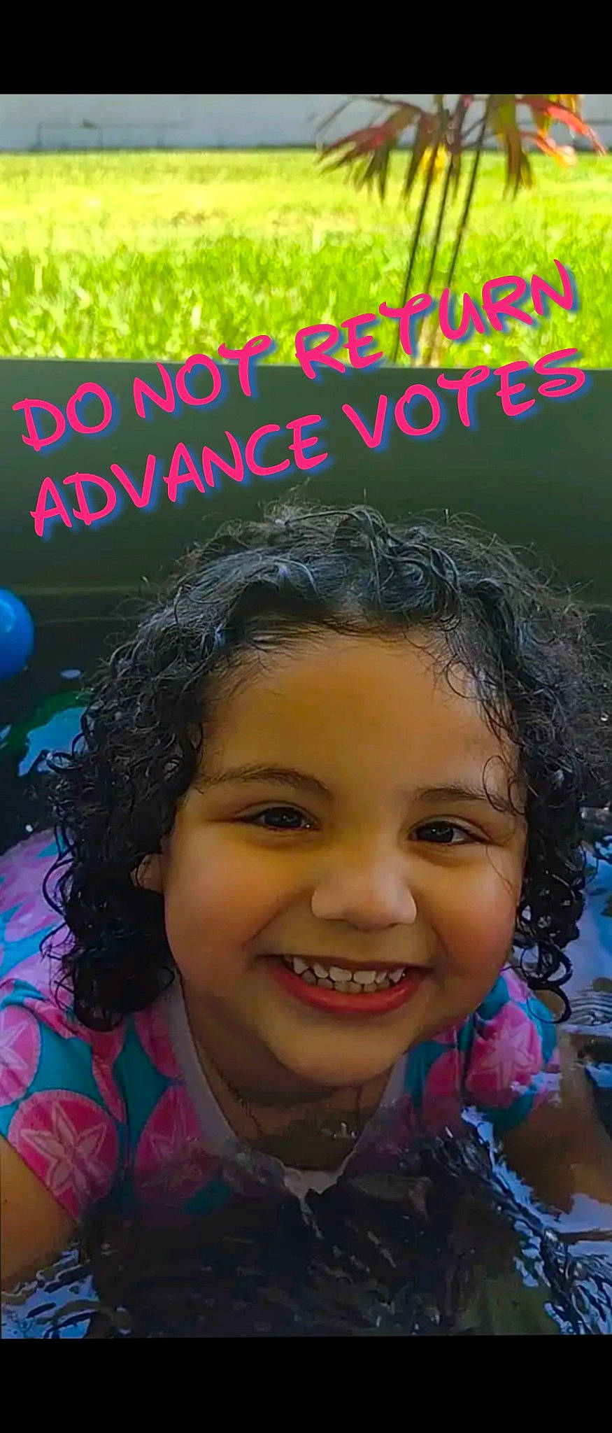 Avery Abriella joined the competition — help win amazing prizes! cheek, child, chin, eyelash, facial_expression, font, forehead, fun, hair, hairstyle, happy, human, joy, people, person, photo_caption, poster, publication, smile, summer