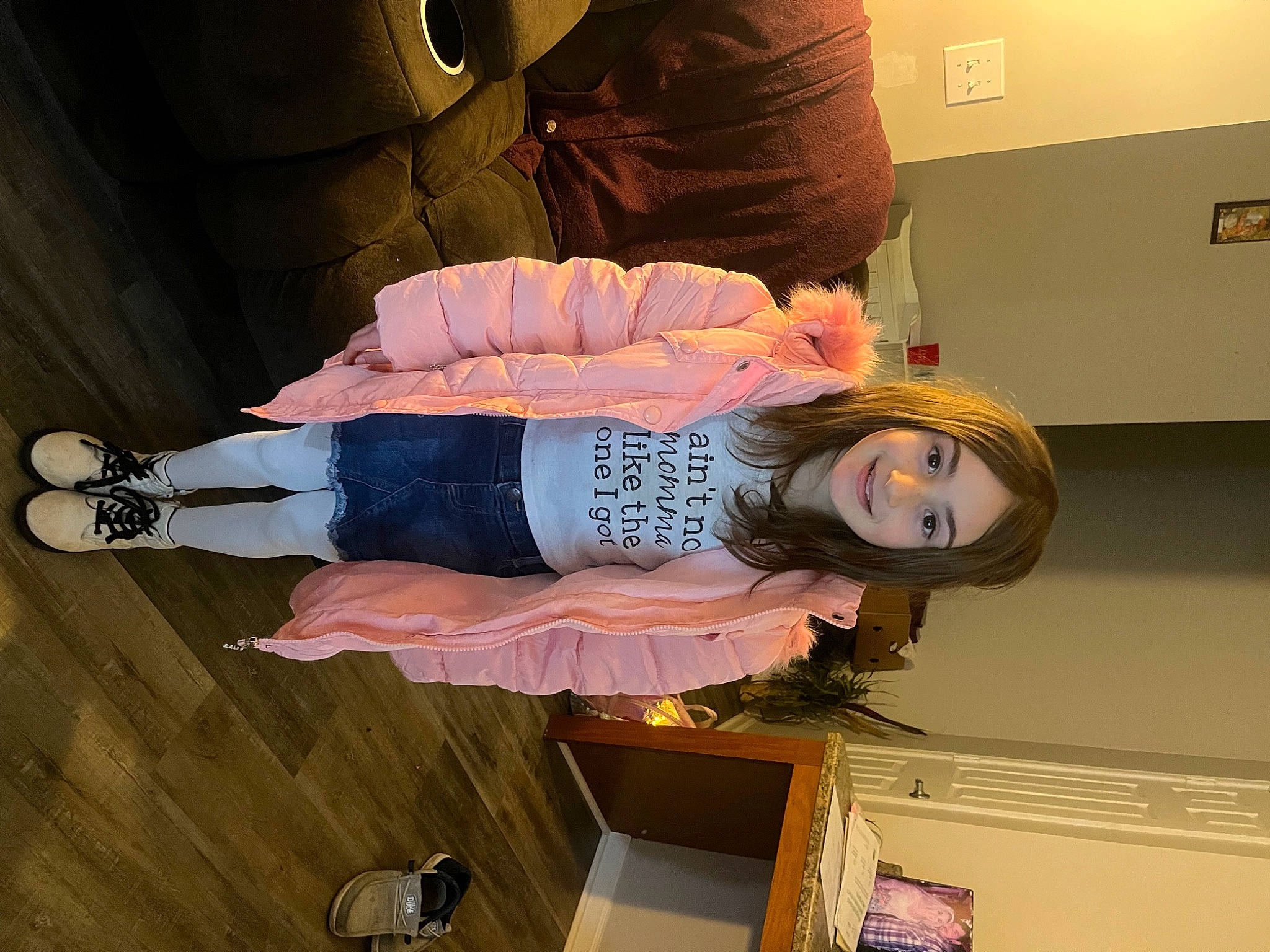 Arianna joined the competition — help win amazing prizes! costume, fashion_design, flooring, fun, hardwood, hime_cut, human_leg, joy, knee, person, room, thigh, waist, wood, wrist