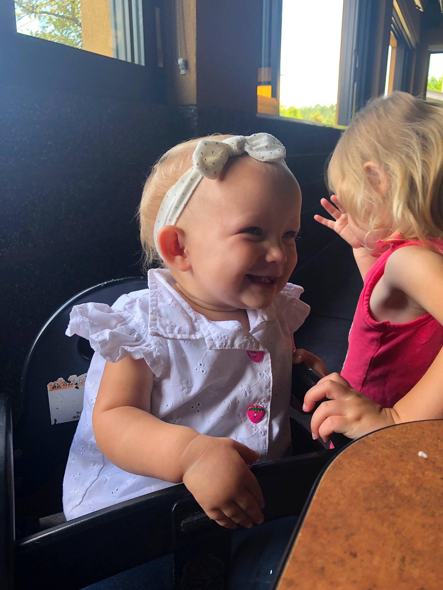 Lillia joined the competition — help win amazing prizes! baby, blond, child, daughter, ear, family, fun, interaction, joy, leisure, mother, people, person, play, sitting, skin, toddler, vacation