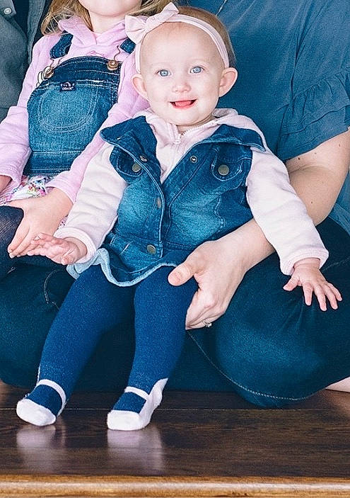 Lillia is registered to the contest to win money with this photo: baby, blond, blue, cheek, child, child_model, daughter, denim, family, jeans, joy, leg, people, person, photography, sitting, skin, textile, toddler