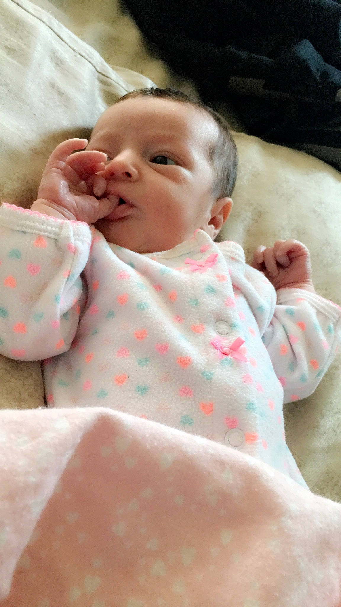 Vada is registered to the contest to win money with this photo: baby, cheek, child, mouth, nose, person, skin, toddler