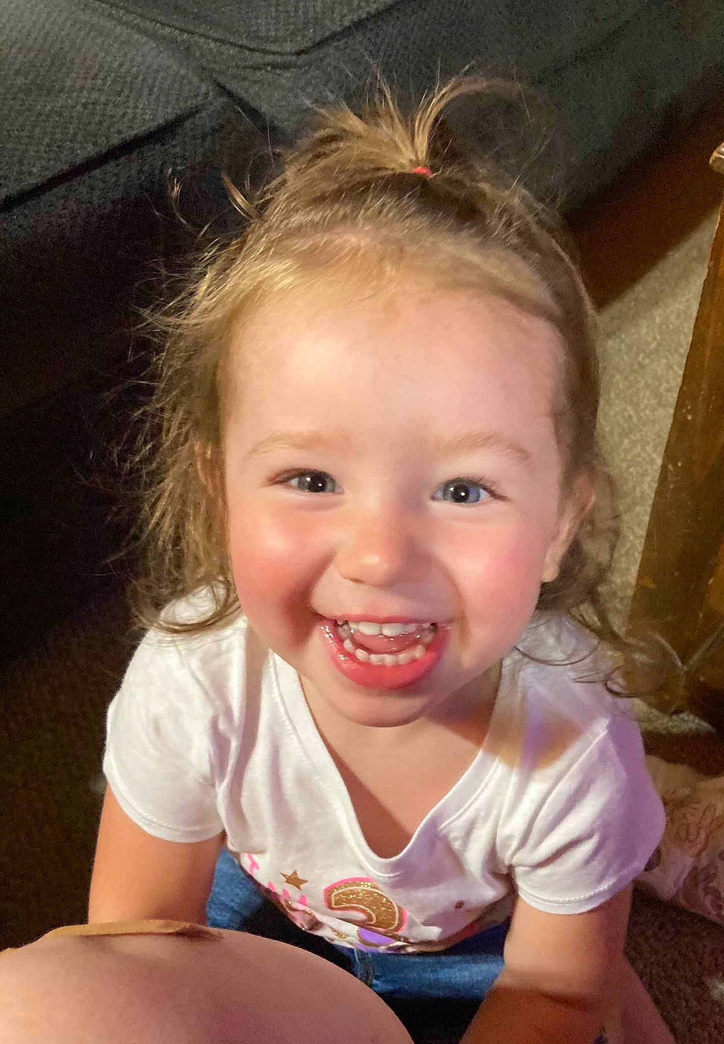 Ida is registered to the contest to win money with this photo: baby, baby_toddler_clothing, cheek, ear, eye, eyebrow, eyelash, face, flash_photography, hair, hairstyle, happy, iris, joy, lip, mouth, nose, person, skin, smile