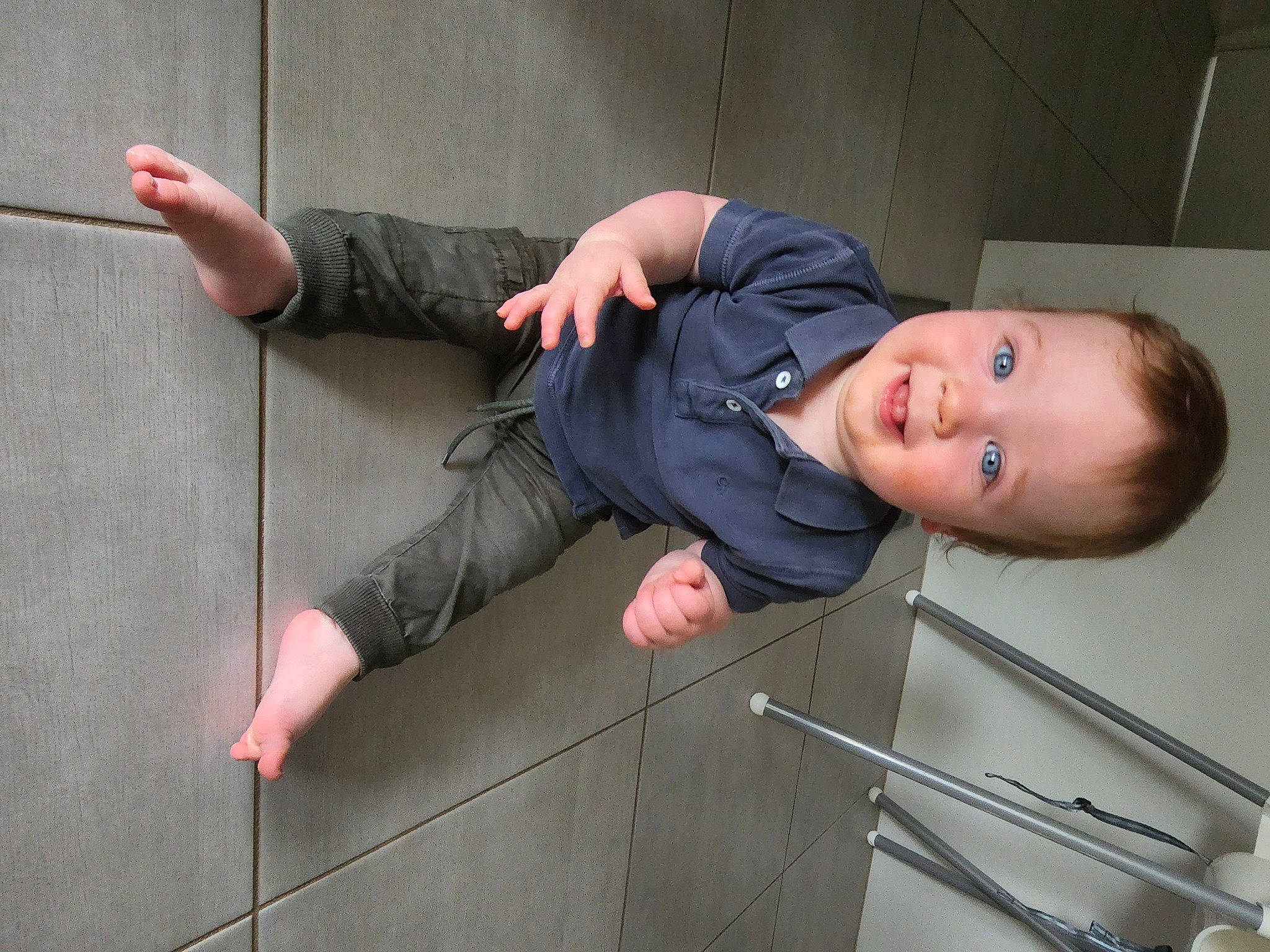 Joseph joined the competition — help win amazing prizes! baby, baby_toddler_clothing, child, concrete, elbow, flooring, foot, fun, gesture, human_leg, joint, joy, knee, person, sitting, smile, thigh, thumb, toddler