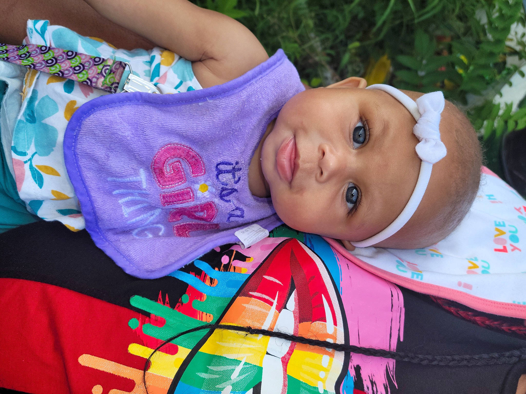 Alayha is registered to the contest to win money with this photo: baby_toddler_clothing, cheek, child, event, eye, fun, grass, happy, hat, headgear, headwear, iris, leisure, lip, nose, person, pink, plant, skin, t_shirt