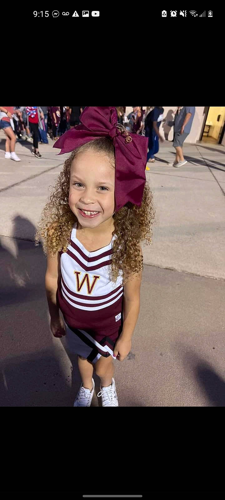 Mckinleigh joined the competition — help win amazing prizes! beauty, child, costume, entertainment, event, fashion, fun, happy, human_leg, joy, leisure, magenta, performing_arts, person, pink, recreation, road, smile, sportswear, street