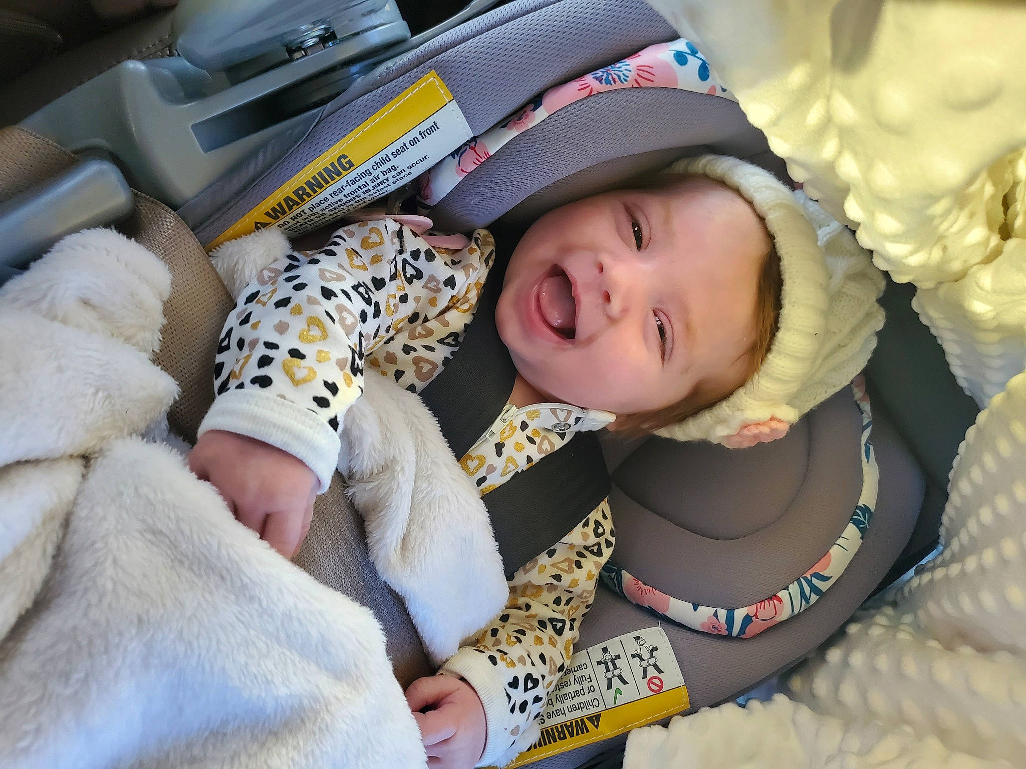 Kamryn joined the competition — help win amazing prizes! baby, baby_products, baby_safety, baby_sleeping, baby_toddler_clothing, beanie, bonnet, child, comfort, knit_cap, nap, person, product, sleep, toddler, wool