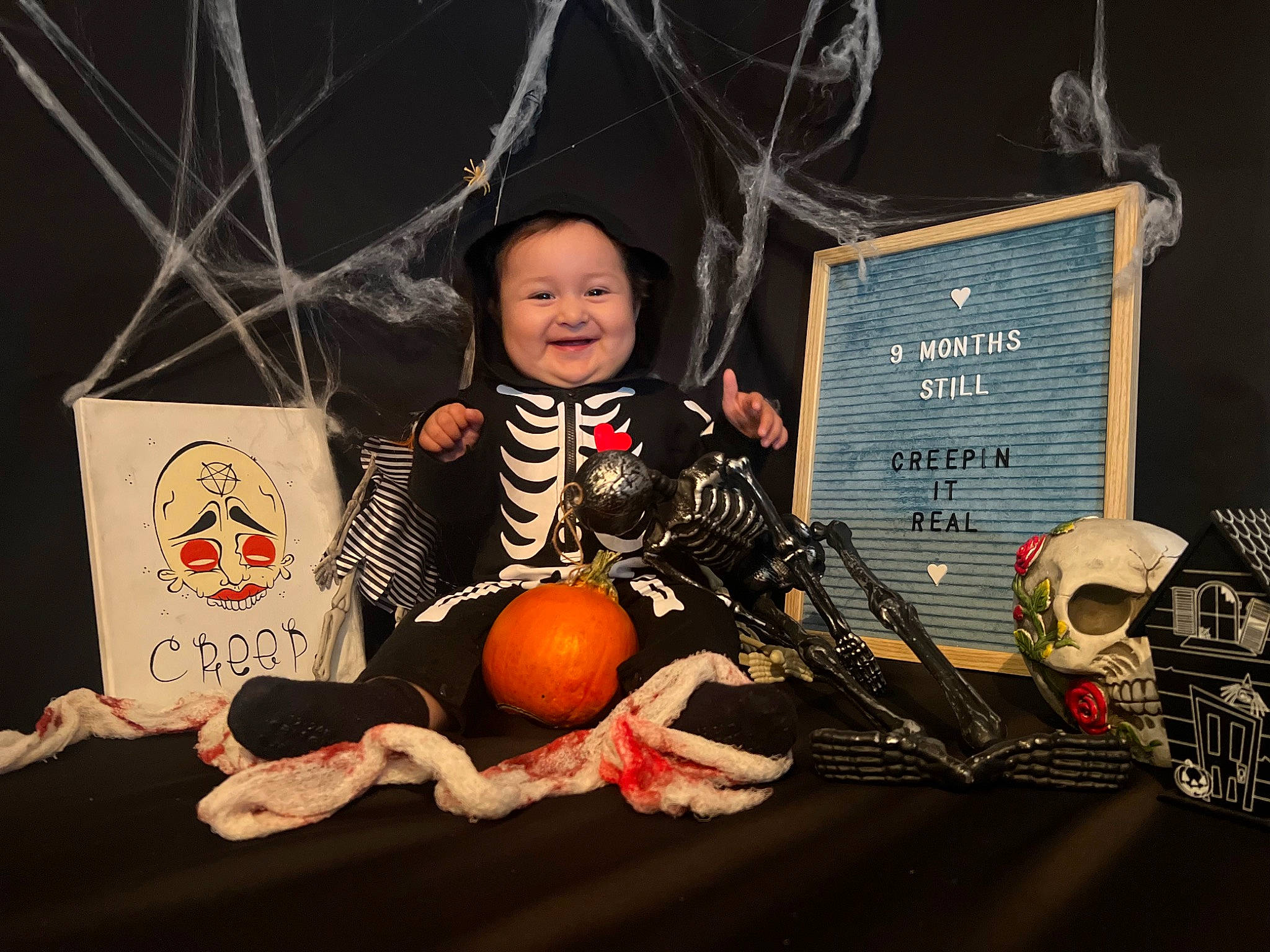Kailani is registered to the contest to win money with this photo: ball, calabaza, child, entertainment, event, fashion_accessory, flash_photography, fun, happy, jewellery, joy, music, person, sitting, smile, space, still_life, still_life_photography, toddler, toy