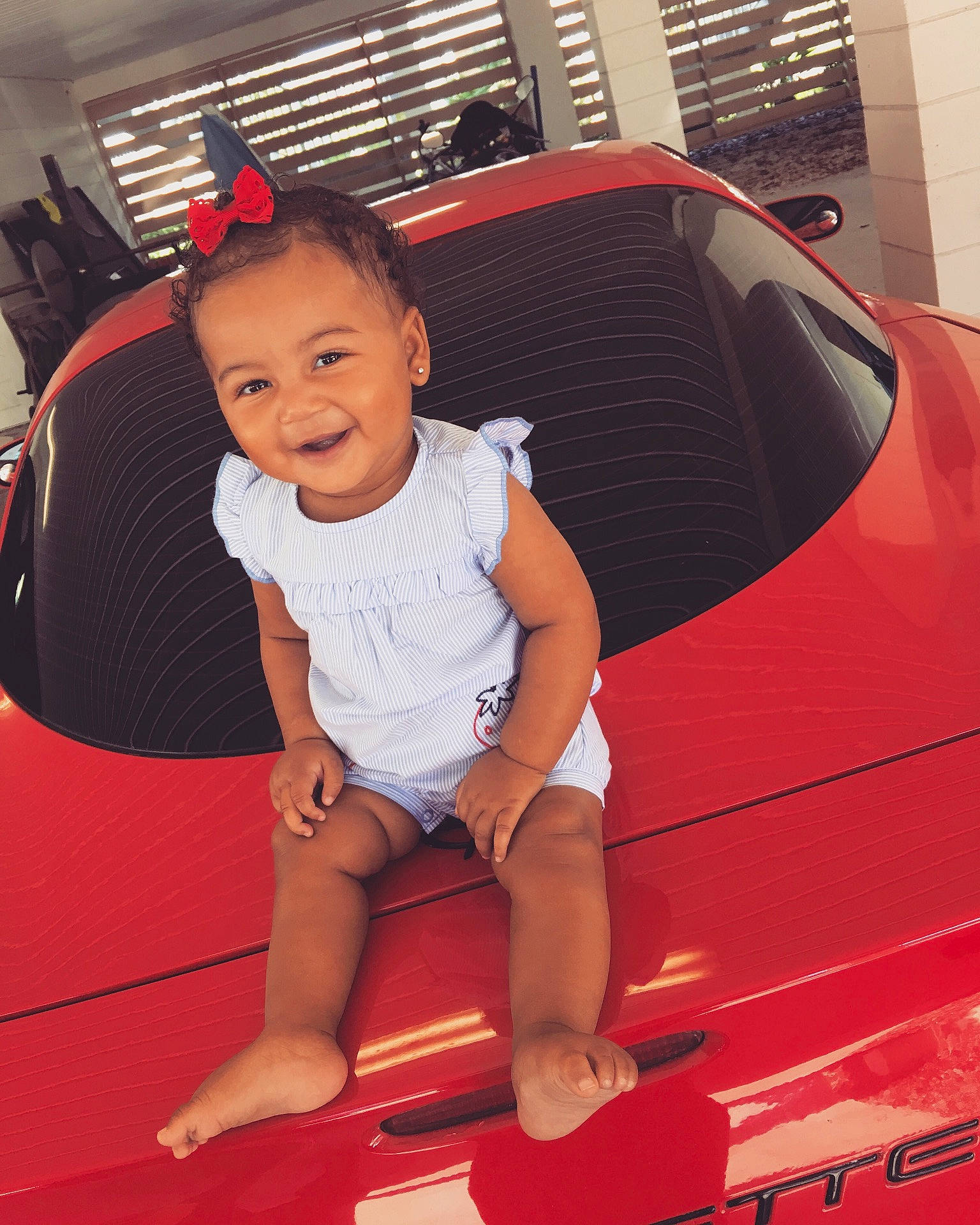 Mia-lilly joined the competition — help win amazing prizes! beauty, car, car_seat, child, cool, day, flooring, fun, girl, joy, leg, person, product, red, sitting, smile, toddler