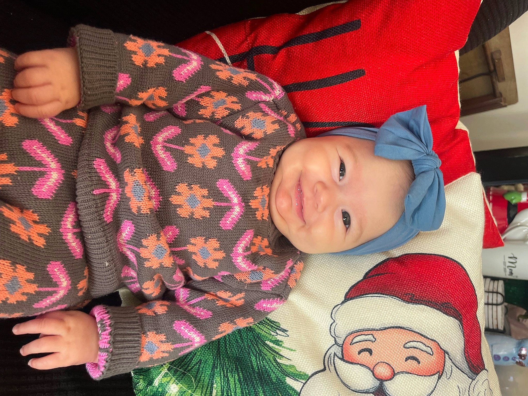 Alyvia joined the competition — help win amazing prizes! baby, baby_toddler_clothing, beauty, cheek, child, event, fashion_accessory, happy, headwear, holiday, human_body, joy, lap, linens, organ, pattern, person, product, sleeve, smile