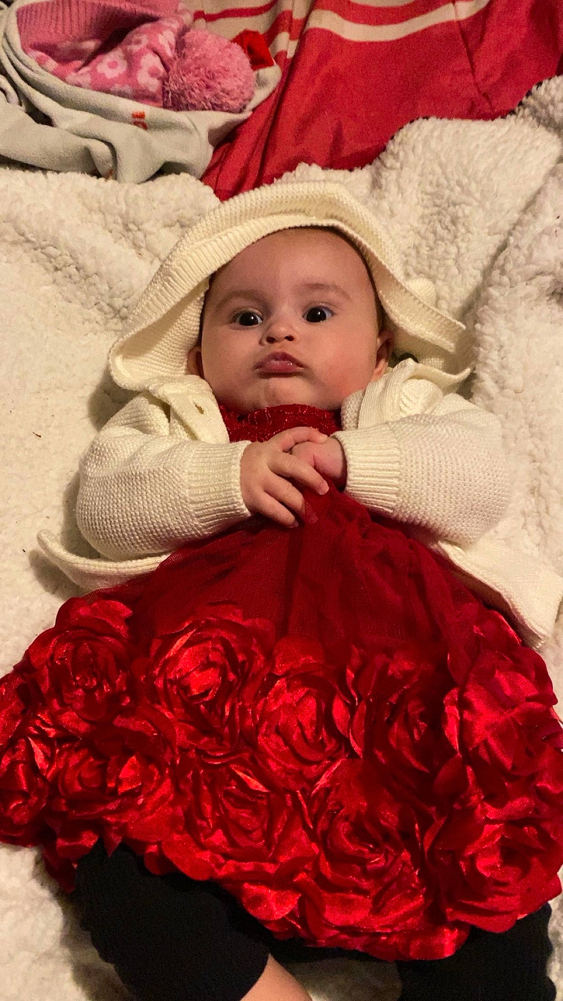 Kambree joined the competition — help win amazing prizes! baby, baby_toddler_clothing, beauty, cheek, child, comfort, day_dress, dress, face, happy, headgear, linens, lip, magenta, person, pink, red, skin, sleeve, textile