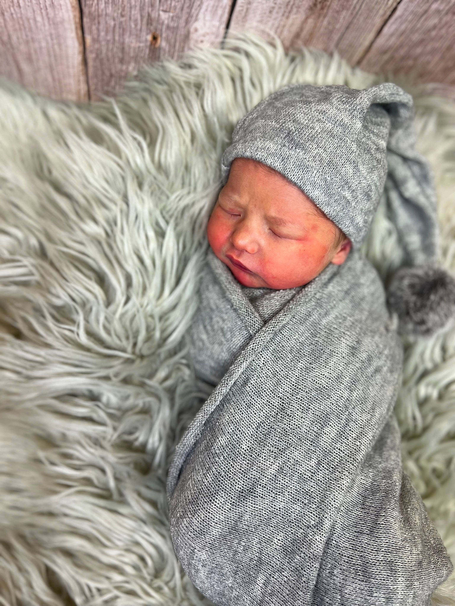Kingston joined the competition — help win amazing prizes! baby, cap, child, comfort, couch, fur, fur_clothing, grey, headwear, knit_cap, linens, outerwear, pattern, person, plant, skin, textile, toddler, tree, vertebrate