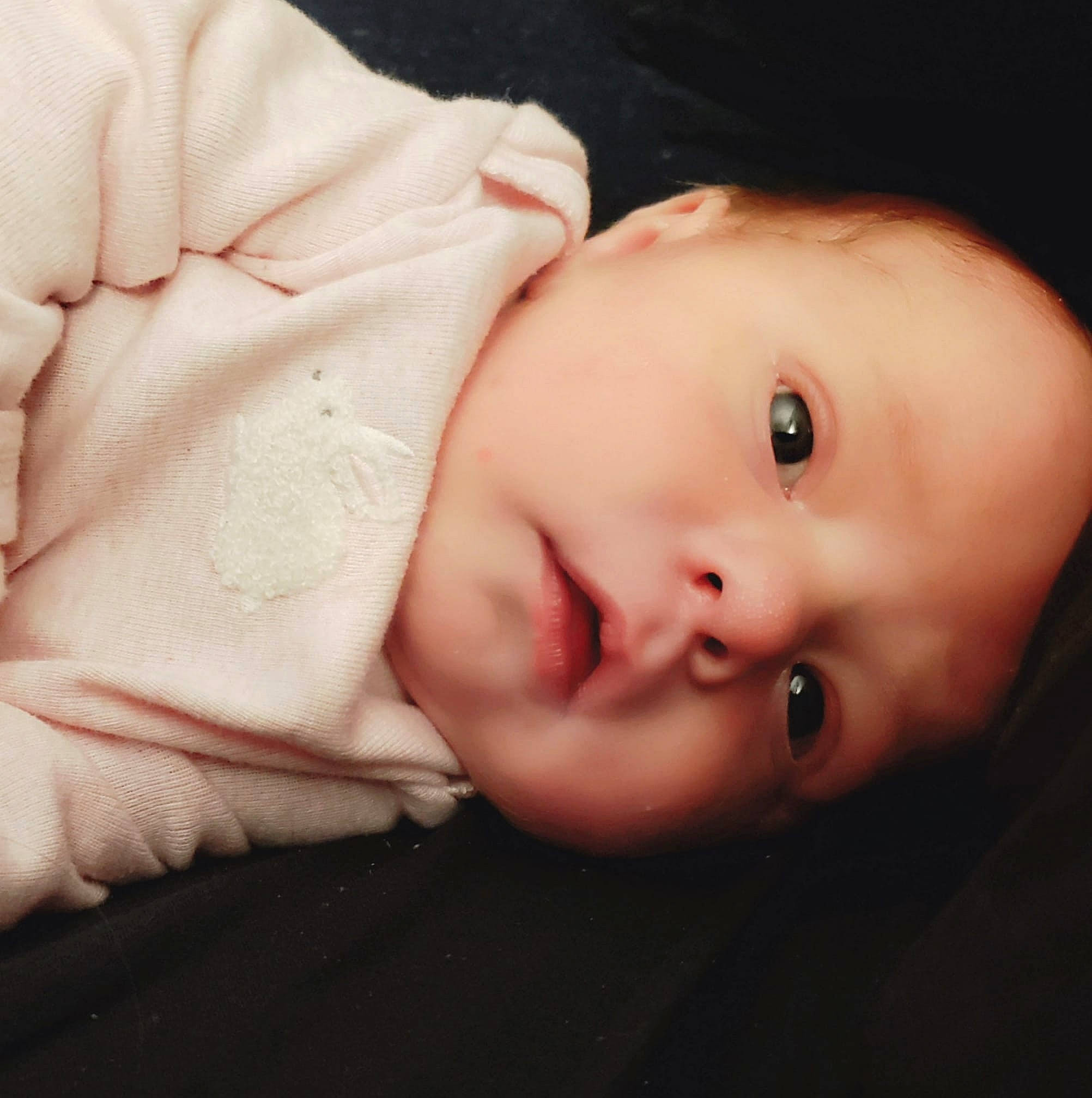 Cambria joined the competition — help win amazing prizes! baby, beauty, cheek, child, chin, close_up, ear, eye, face, hand, head, iris, lip, mouth, nose, person, photography, pink, skin, smile