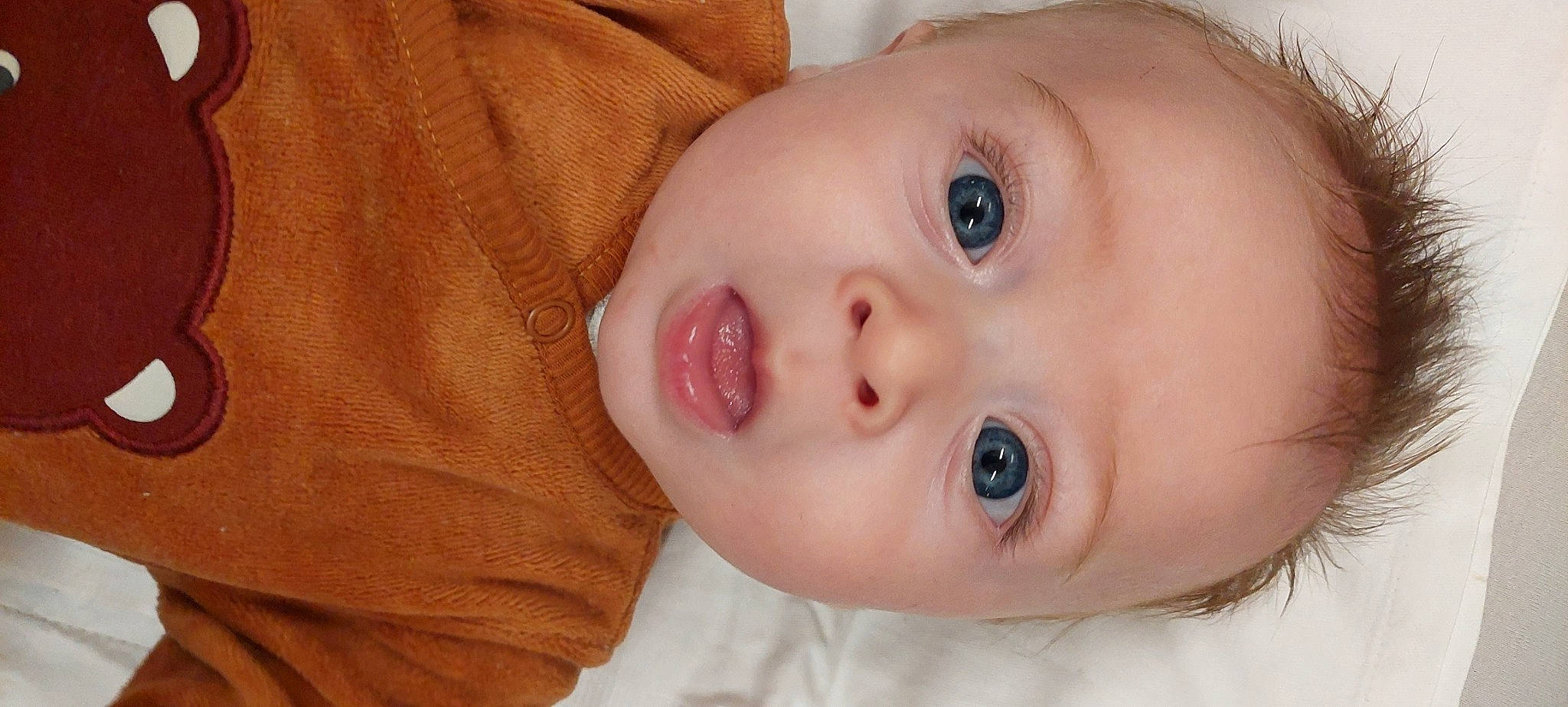 Maloë a rejoint le concours — aidez-le/la à gagner de superbes lots ! baby, baby_toddler_clothing, cheek, child, chin, ear, eyelash, happy, iris, lip, no_expression, nose, person, portrait_photography, product, skin, surprise, toddler