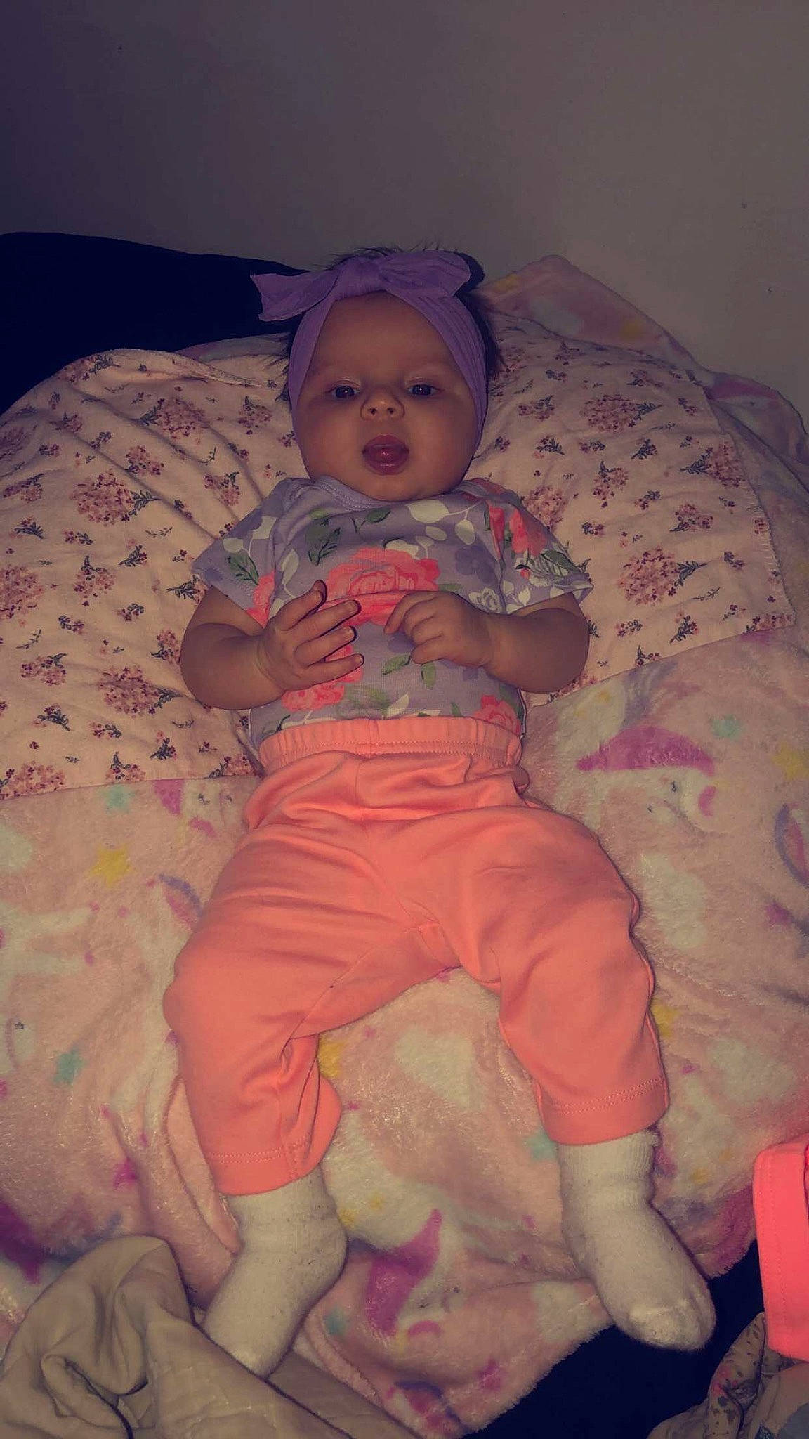 Eliona joined the competition — help win amazing prizes! baby, baby_toddler_clothing, cheek, comfort, finger, fun, glasses, head, headwear, human_body, human_leg, iris, linens, mouth, nose, person, pink, sitting, skin, textile