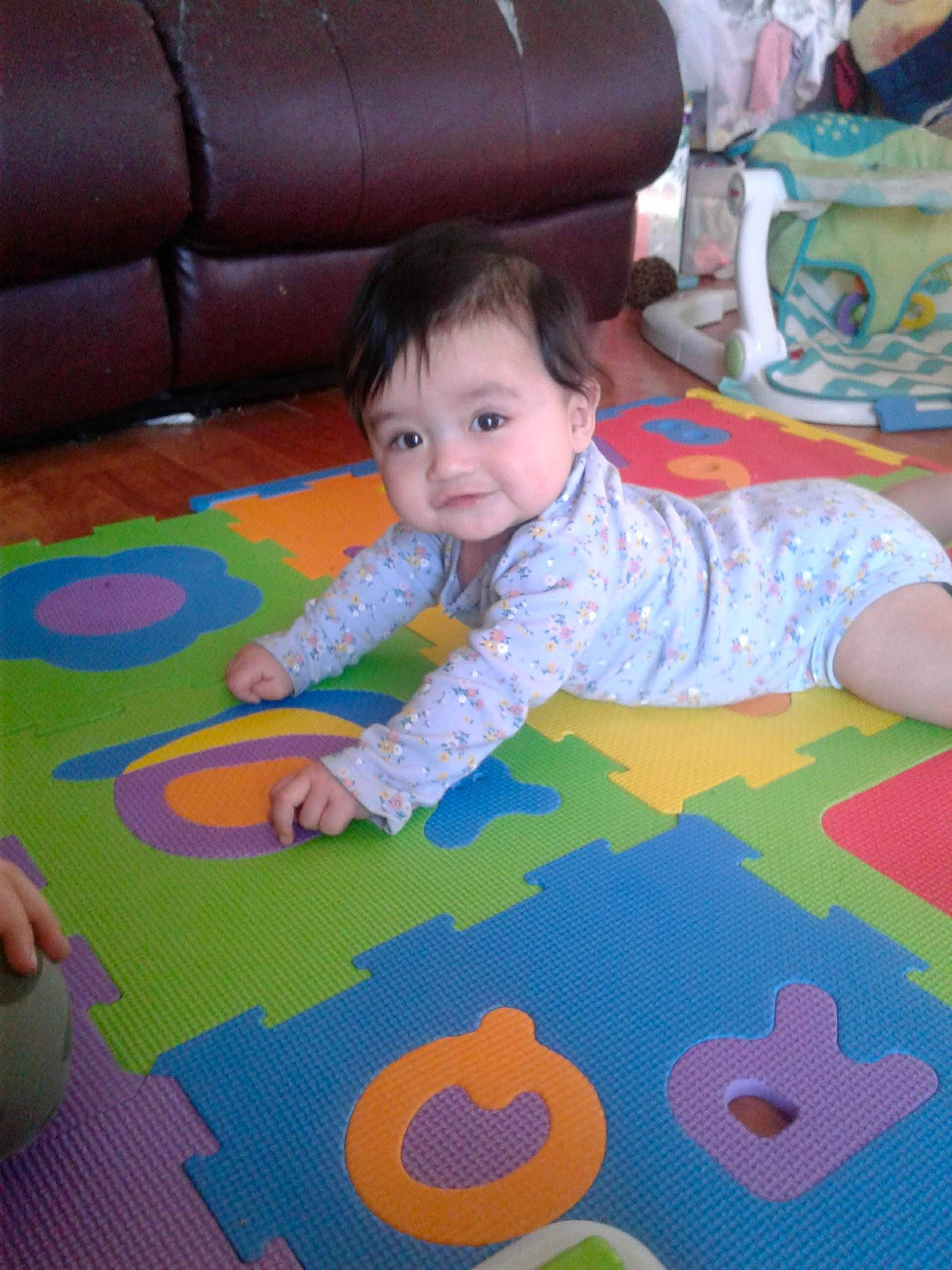 Jeannette joined the competition — help win amazing prizes! art, baby, baby_products, baby_toddler_clothing, child, comfort, floor, flooring, fun, leisure, linens, pattern, person, play, playmat, red, room, smile, textile, toddler