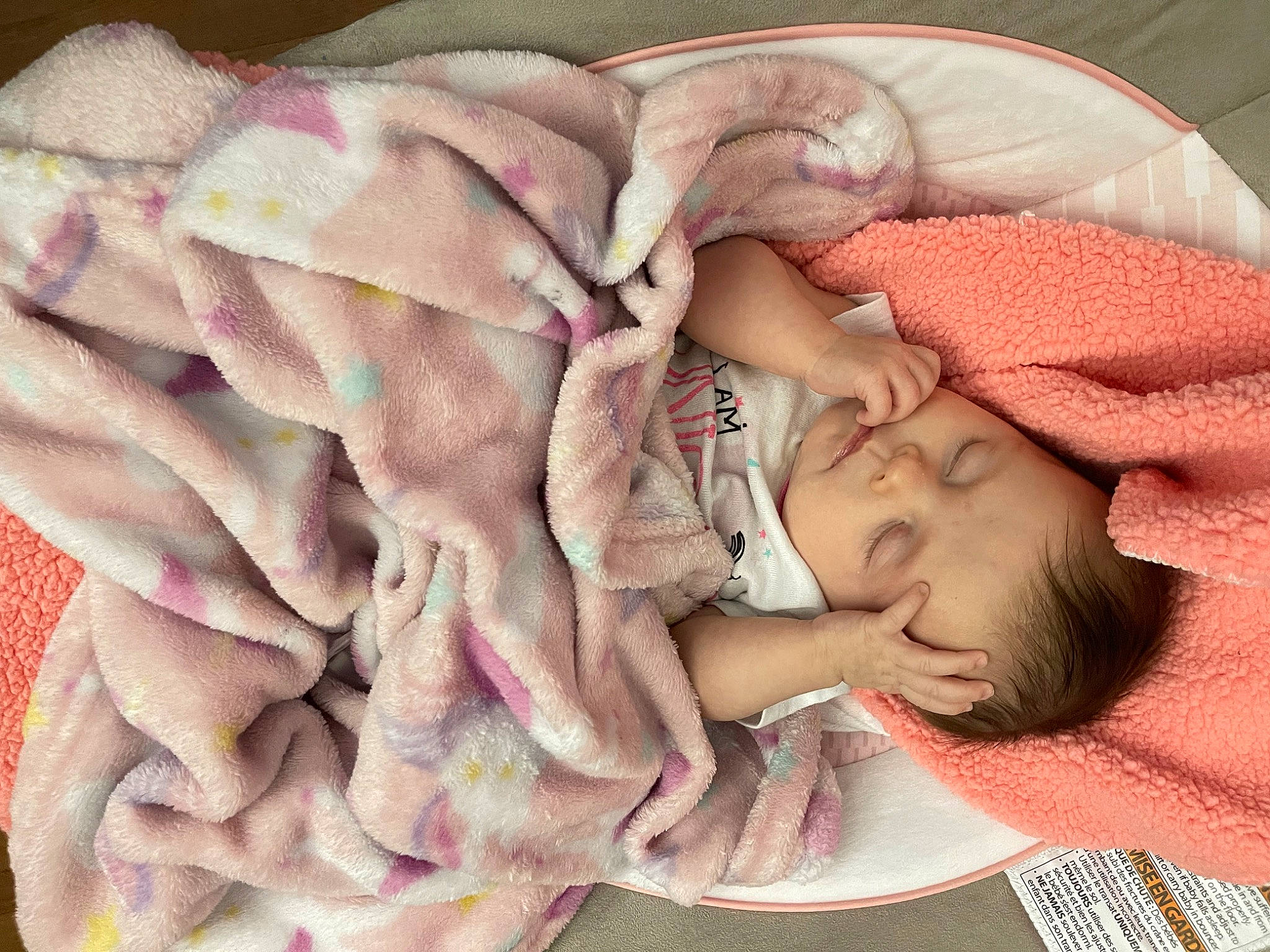 Bonnie joined the competition — help win amazing prizes! baby, baby_sleeping, baby_toddler_clothing, bedtime, child, comfort, finger, flesh, headgear, linens, magenta, nail, peach, person, petal, pink, product, skin, textile, toddler