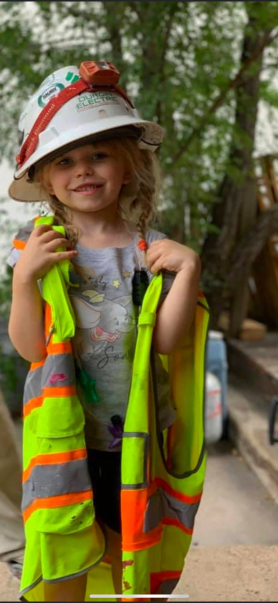 Leora joined the competition — help win amazing prizes! baseball_cap, cap, child, face, facial_expression, fashion_accessory, fun, grass, happy, hard_hat, headwear, high_visibility_clothing, joy, pattern, people_in_nature, person, personal_protective_equipment, photograph, sleeve, smile