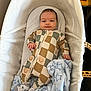 Kalvin-Ellis joined the competition — help win amazing prizes! baby, bed, blanket, clothing, cradle, crib, face, furniture, head, hosiery, infantbed, person, sock