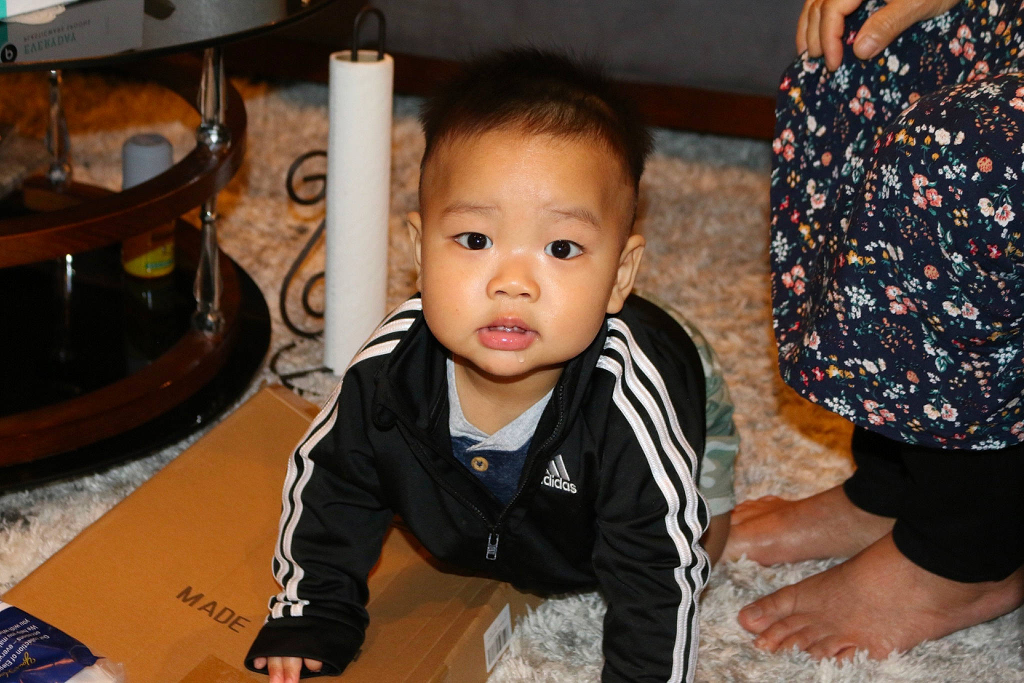 Lucas joined the competition — help win amazing prizes! baby, baby_toddler_clothing, child, cooking, cookware_and_bakeware, event, flooring, fun, gas_stove, happy, home_appliance, kitchen_appliance, kitchen_stove, leisure, person, sitting, smile, stove, toddler, vacation