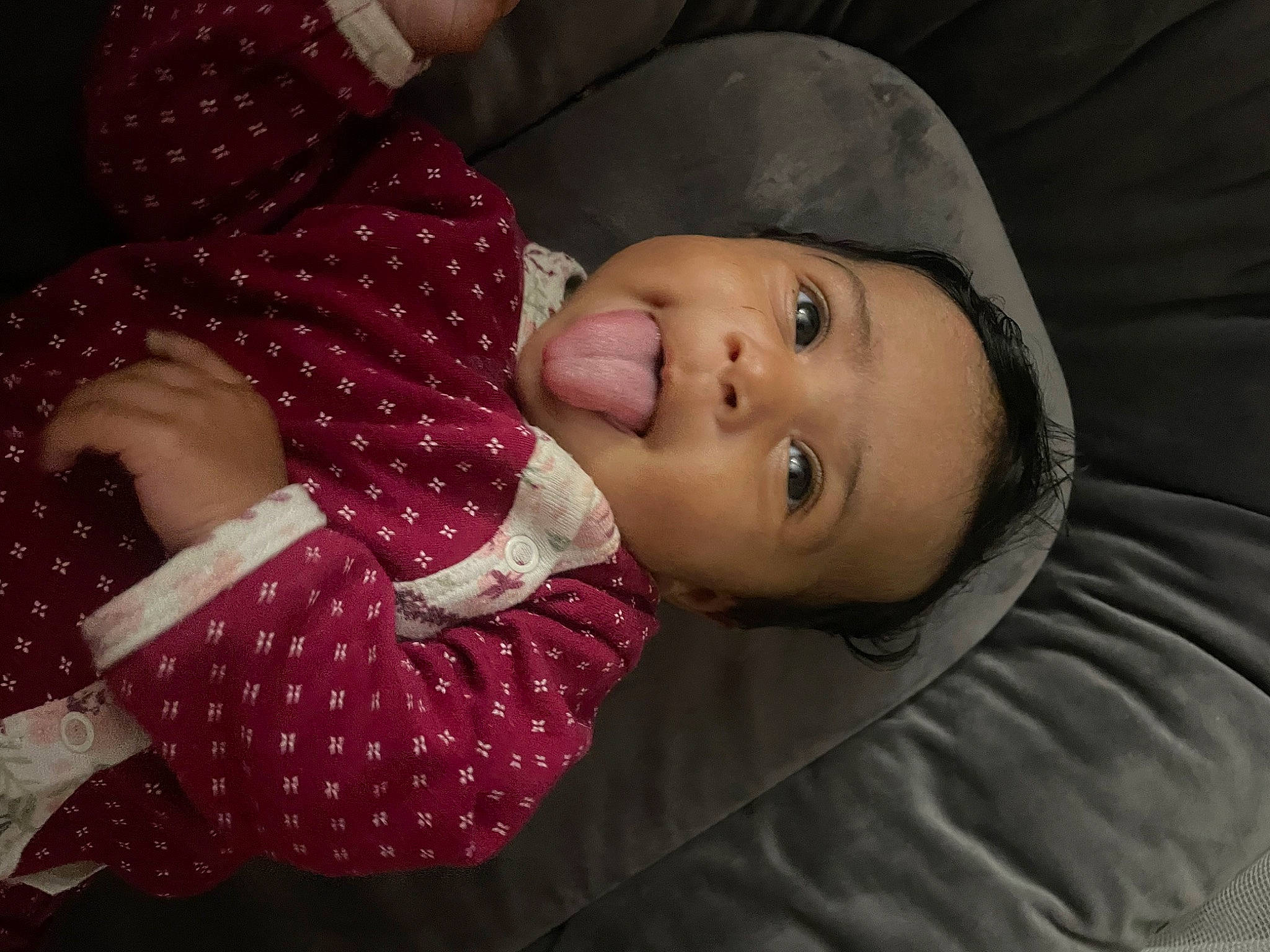 Aria joined the competition — help win amazing prizes! baby, baby_toddler_clothing, cap, cheek, child, comfort, facial_expression, fashion_accessory, happy, hat, lip, mouth, nose, pattern, person, plaid, portrait_photography, skin, sleeve, smile