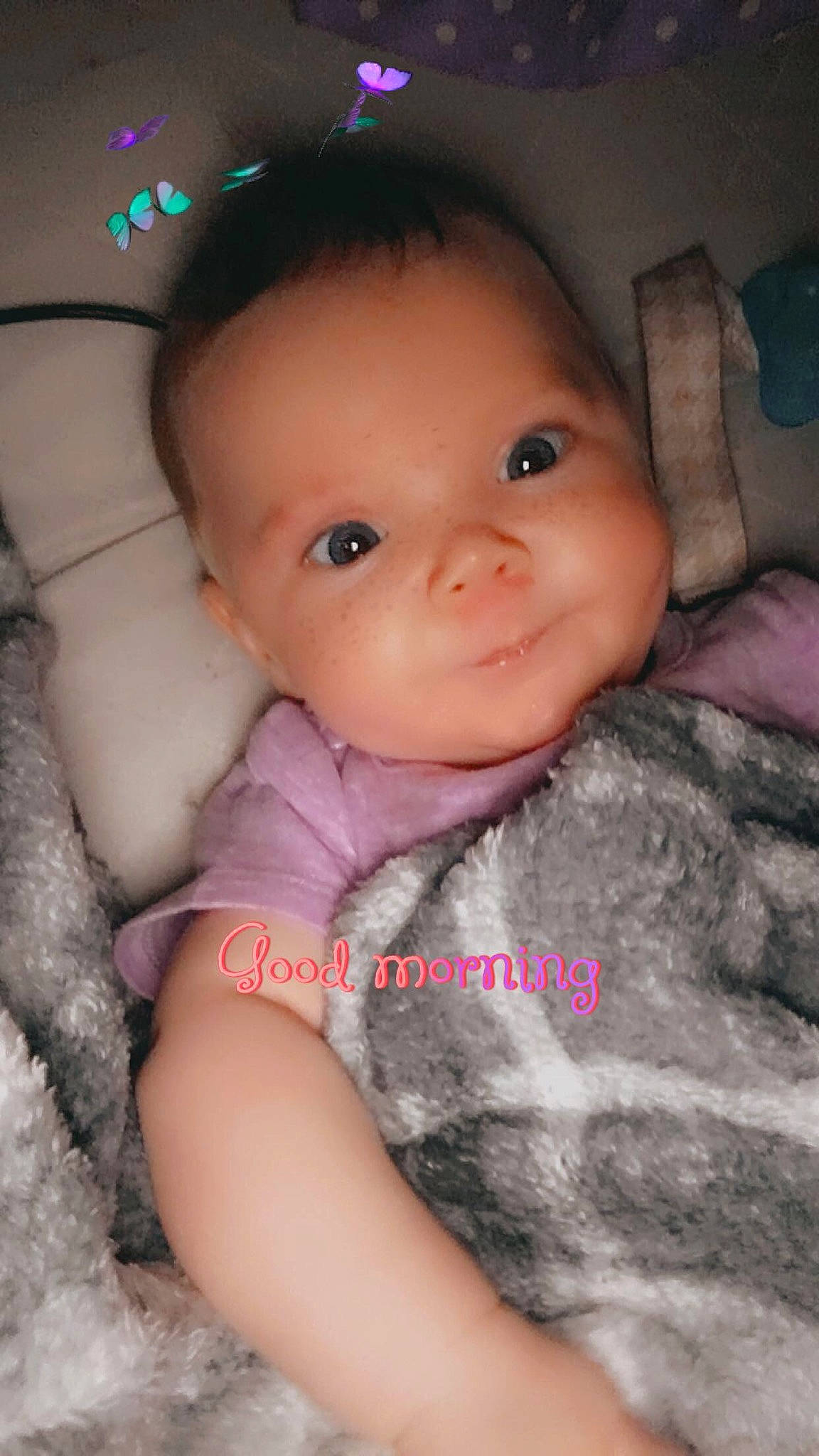 Aubree is registered to the contest to win money with this photo: baby, beauty, cheek, child, eye, eyebrow, face, forehead, head, iris, lip, mouth, nose, person, pink, skin, smile, toddler