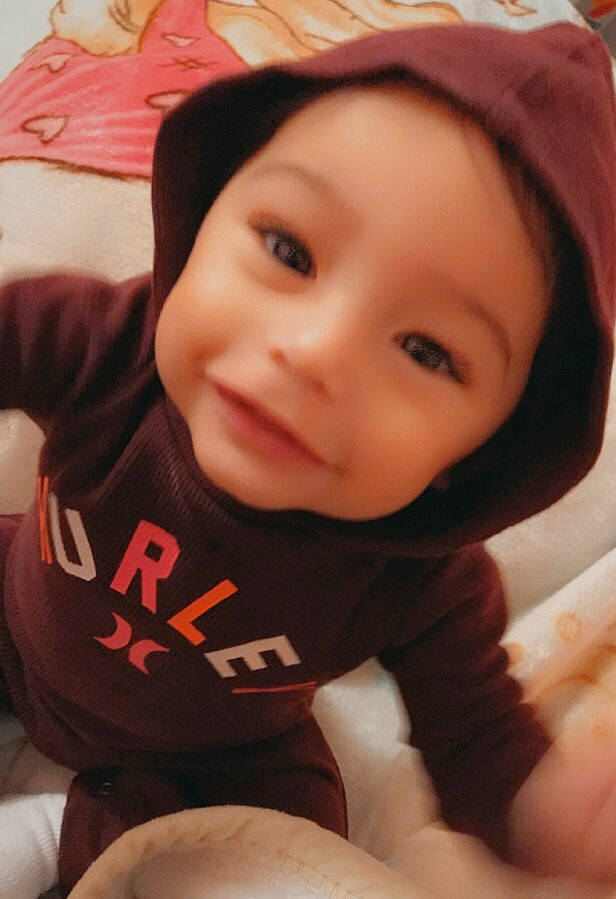 Dominic joined the competition — help win amazing prizes! baby, beauty, black_hair, cheek, child, chin, cool, eye, face, head, headwear, lip, mouth, nose, person, selfie, skin, smile, toddler