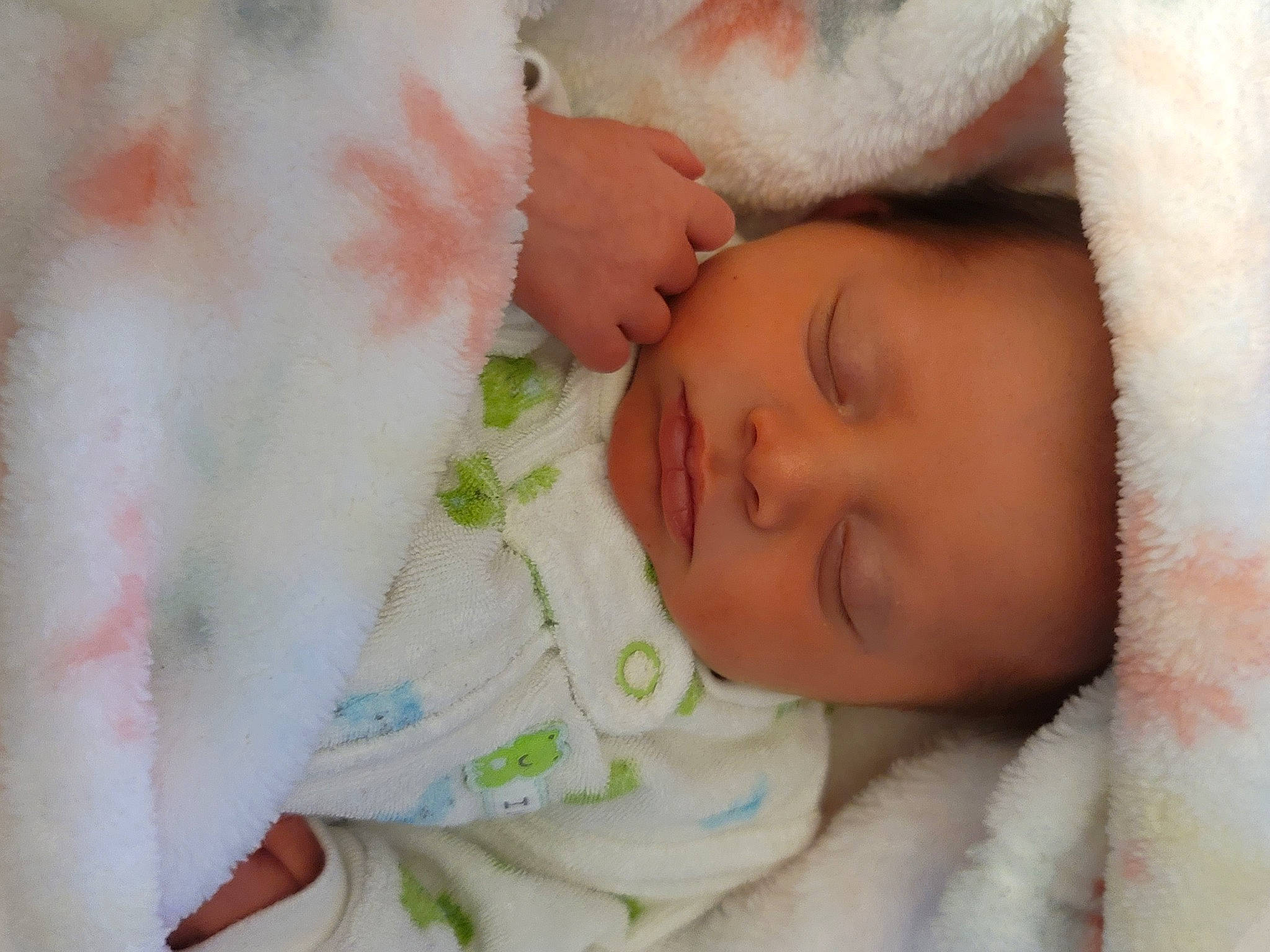 Marlee joined the competition — help win amazing prizes! baby, baby_sleeping, baby_toddler_clothing, cheek, child, comfort, ear, eyebrow, eyelash, face, finger, gesture, iris, linens, lip, nose, person, skin, thumb, toddler