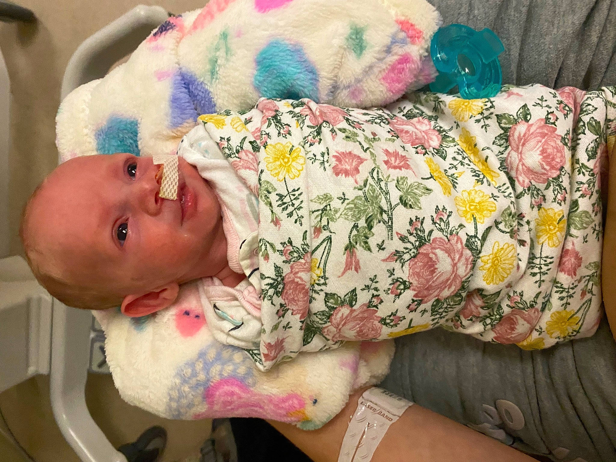 Aubriella is registered to the contest to win money with this photo: baby, baby_products, baby_toddler_clothing, cheek, child, comfort, hat, human_body, human_leg, knee, linens, mouth, pattern, person, room, sitting, skin, sleeve, smile, thigh